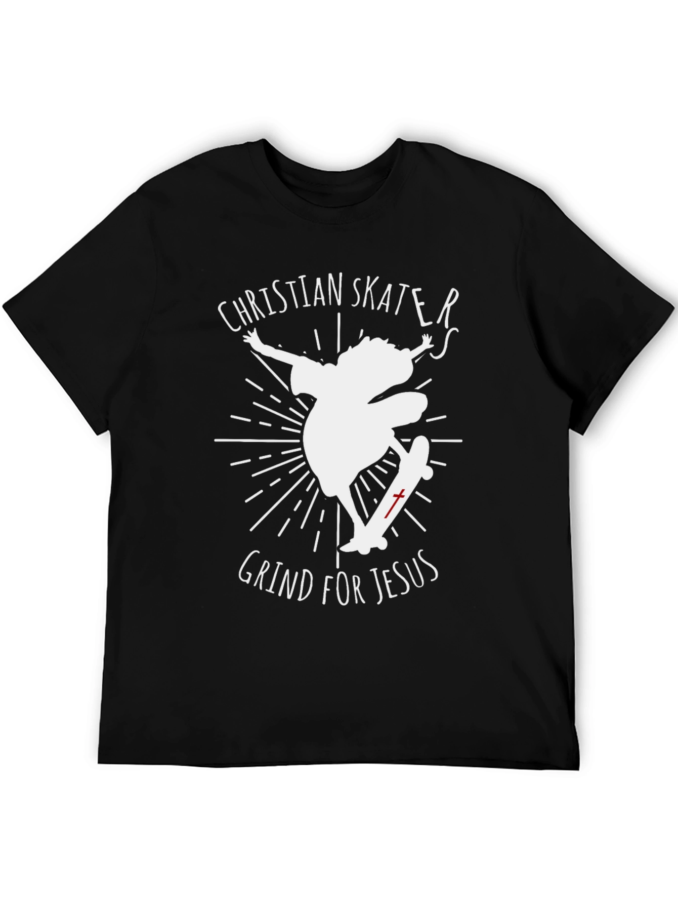 Christian Skater Graphic Tee - Grind for Jesus!