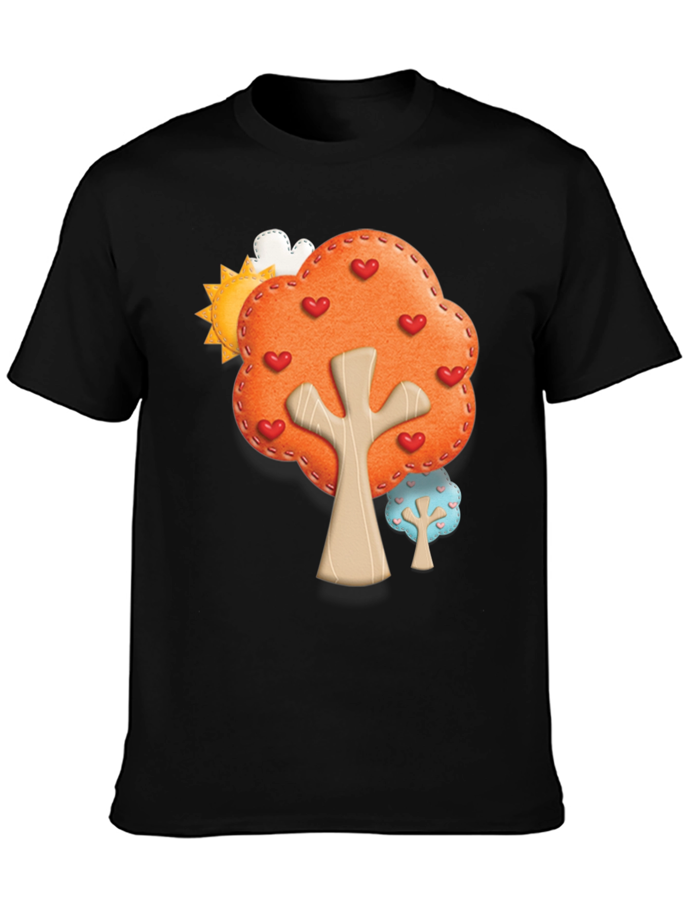 Heart Tree Graphic Tee - Black