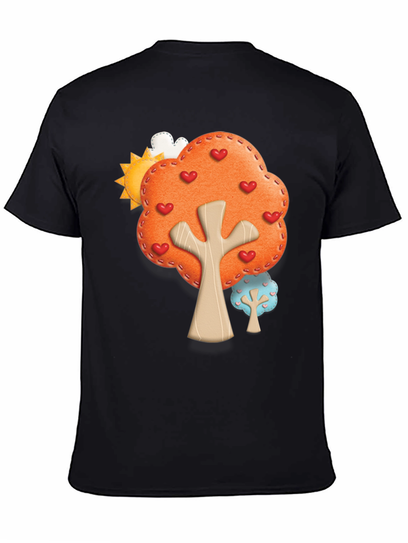 Heart Tree Graphic Tee - Black
