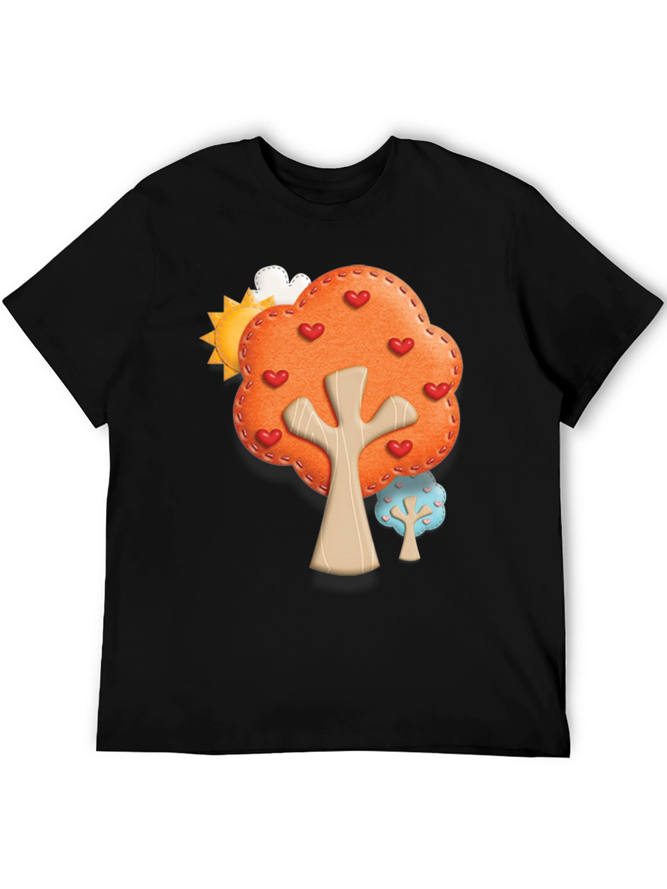 Heart Tree Graphic Tee - Black
