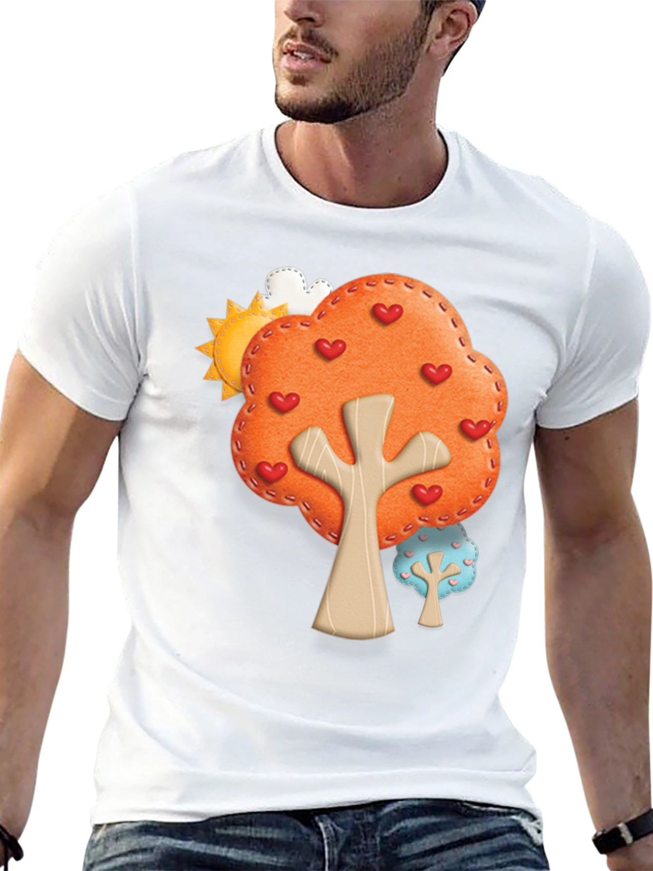 Heart Tree Graphic Tee - Black