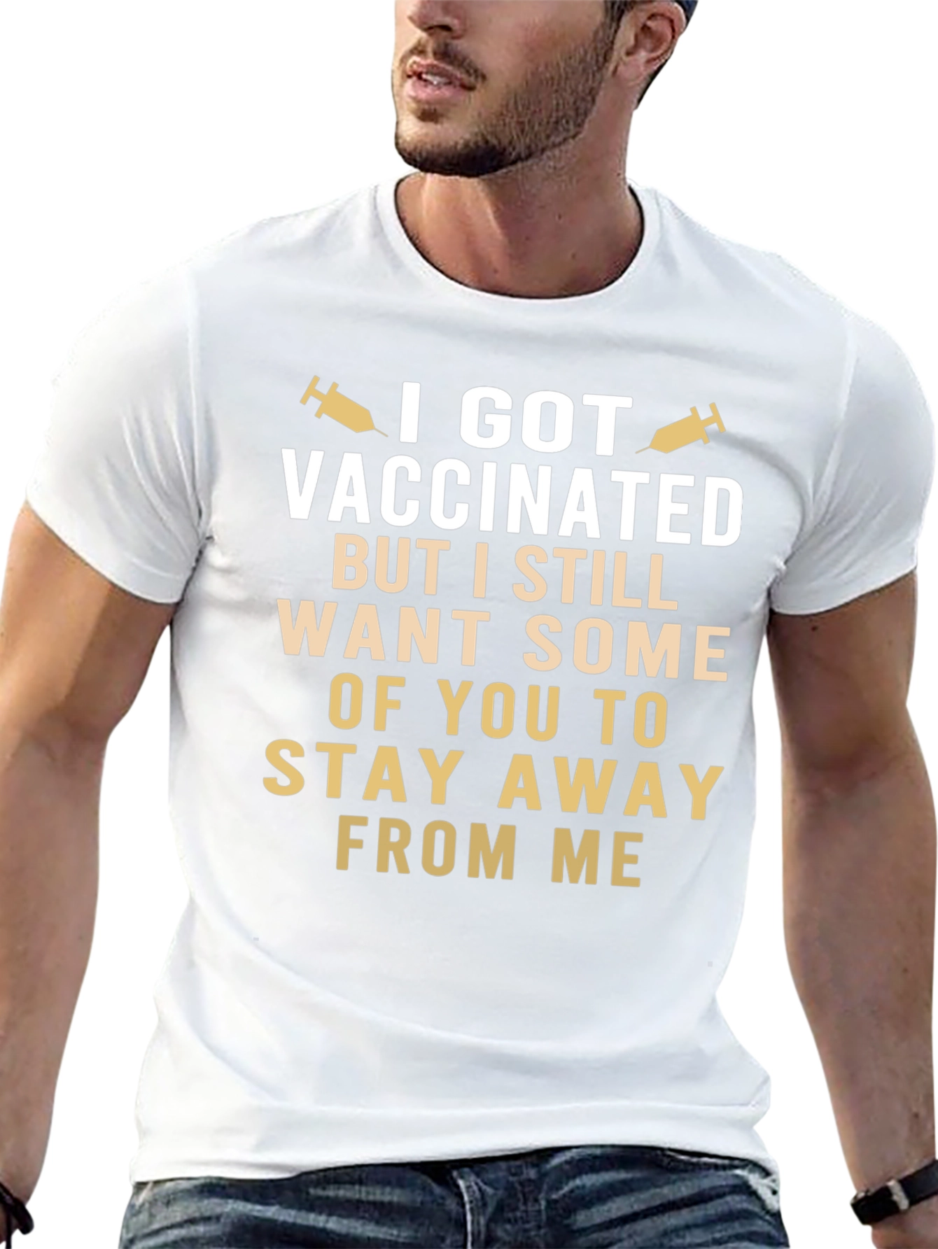 Vaccinated Stay Away Funny T-Shirt
