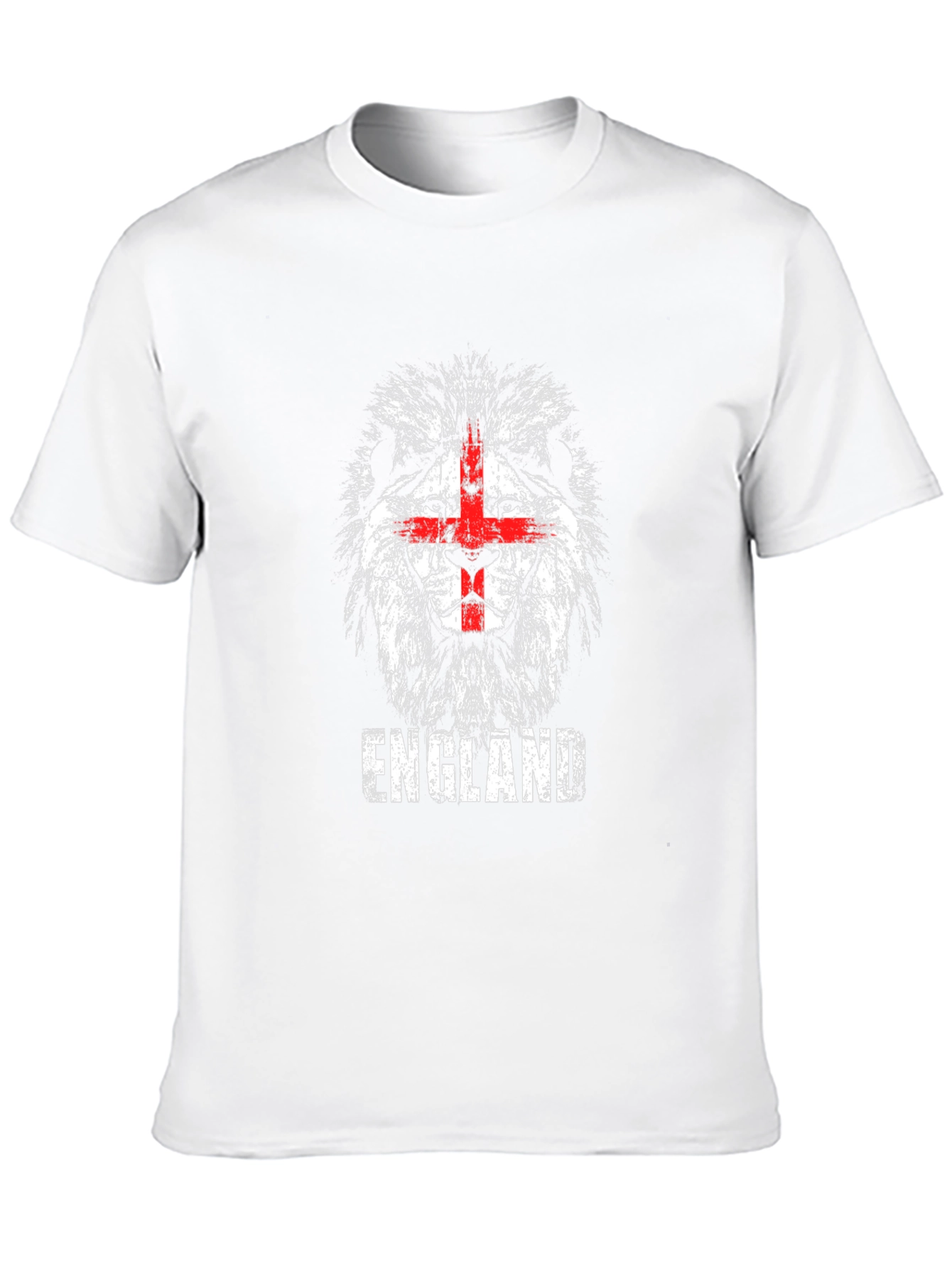 England Lion T-Shirt - Distressed Graphic Tee