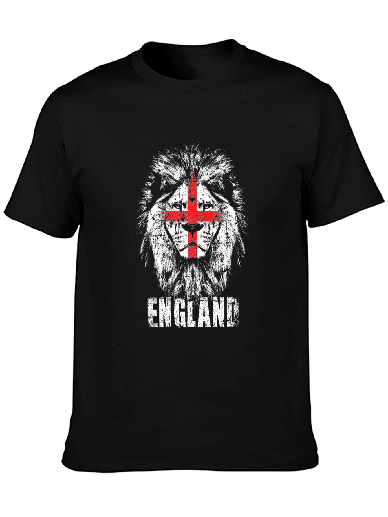 England Lion T-Shirt - Distressed Graphic Tee