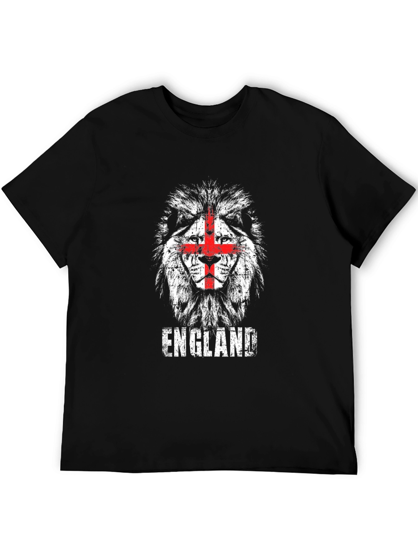 England Lion T-Shirt - Distressed Graphic Tee