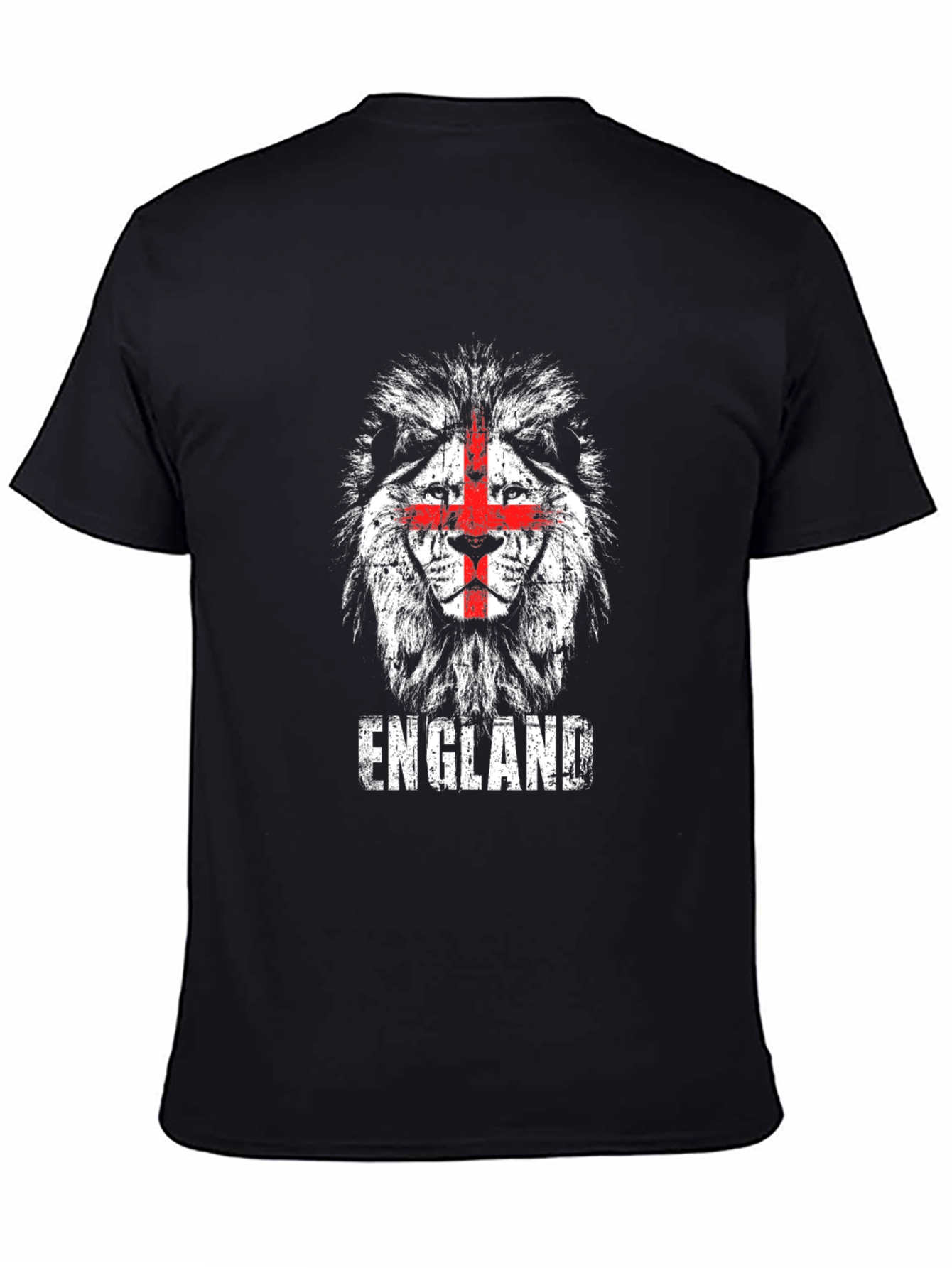 England Lion T-Shirt - Distressed Graphic Tee
