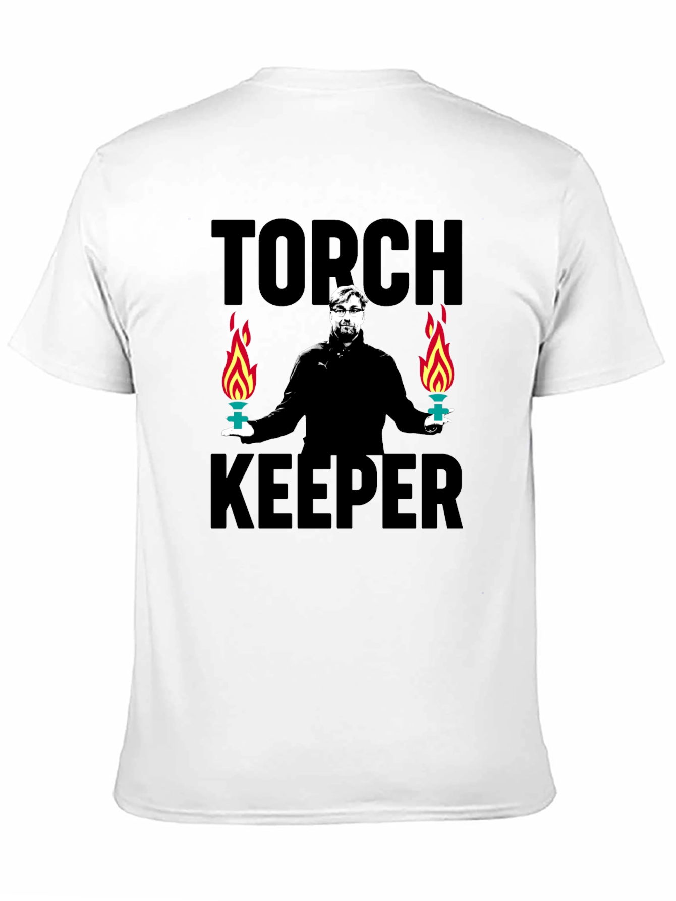 Torch Keeper Graphic Tee - Stylish Black T-Shirt