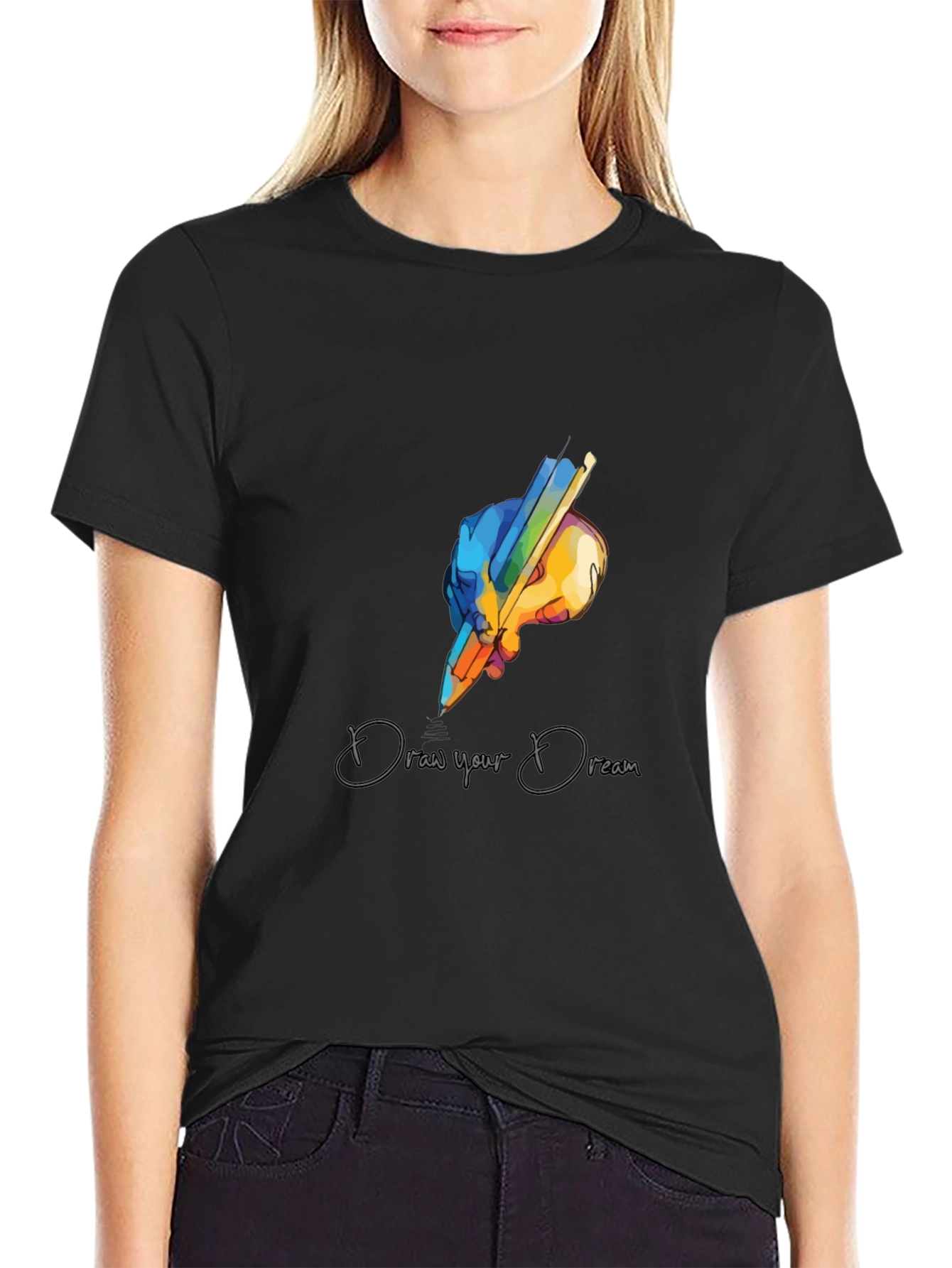 Draw Your Dream Graphic T-Shirt - Artistic Design