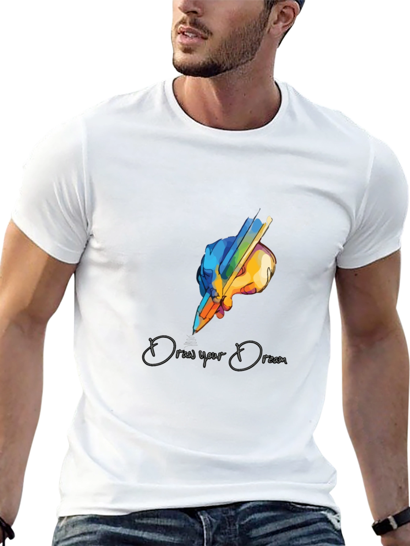 Draw Your Dream Graphic T-Shirt - Artistic Design