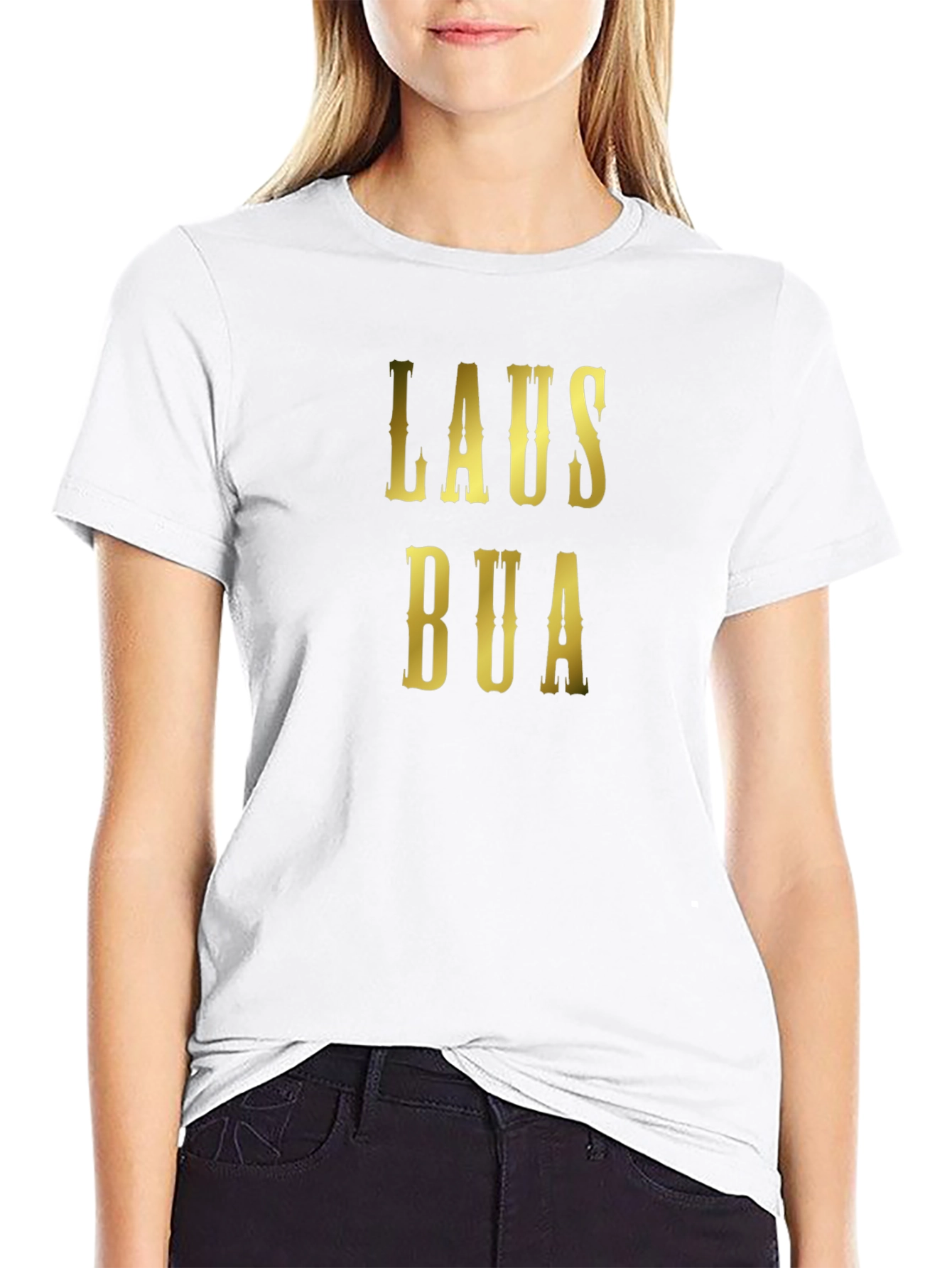 Lausbua T-Shirt - Black Cotton Blend Tee