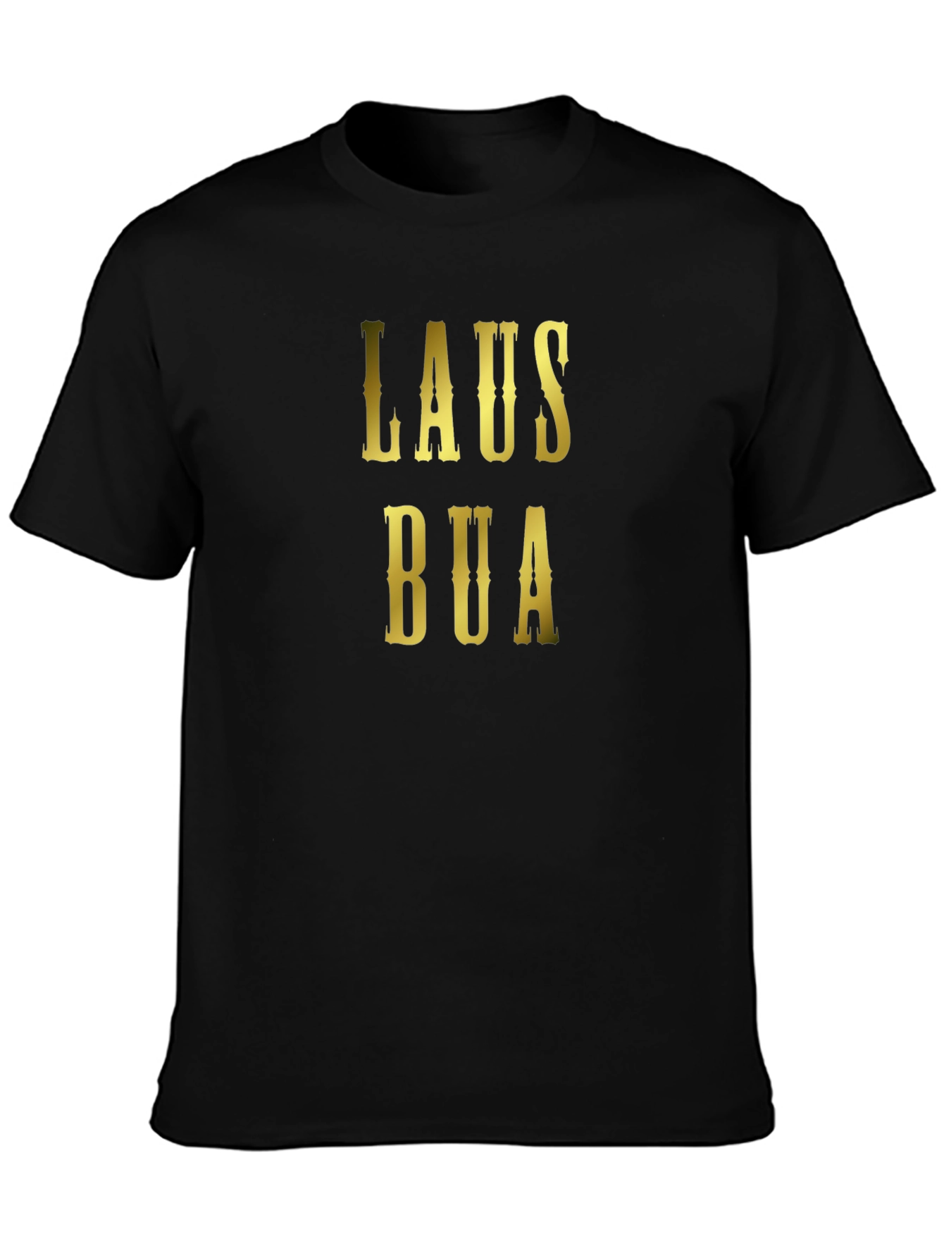 Lausbua T-Shirt - Black Cotton Blend Tee