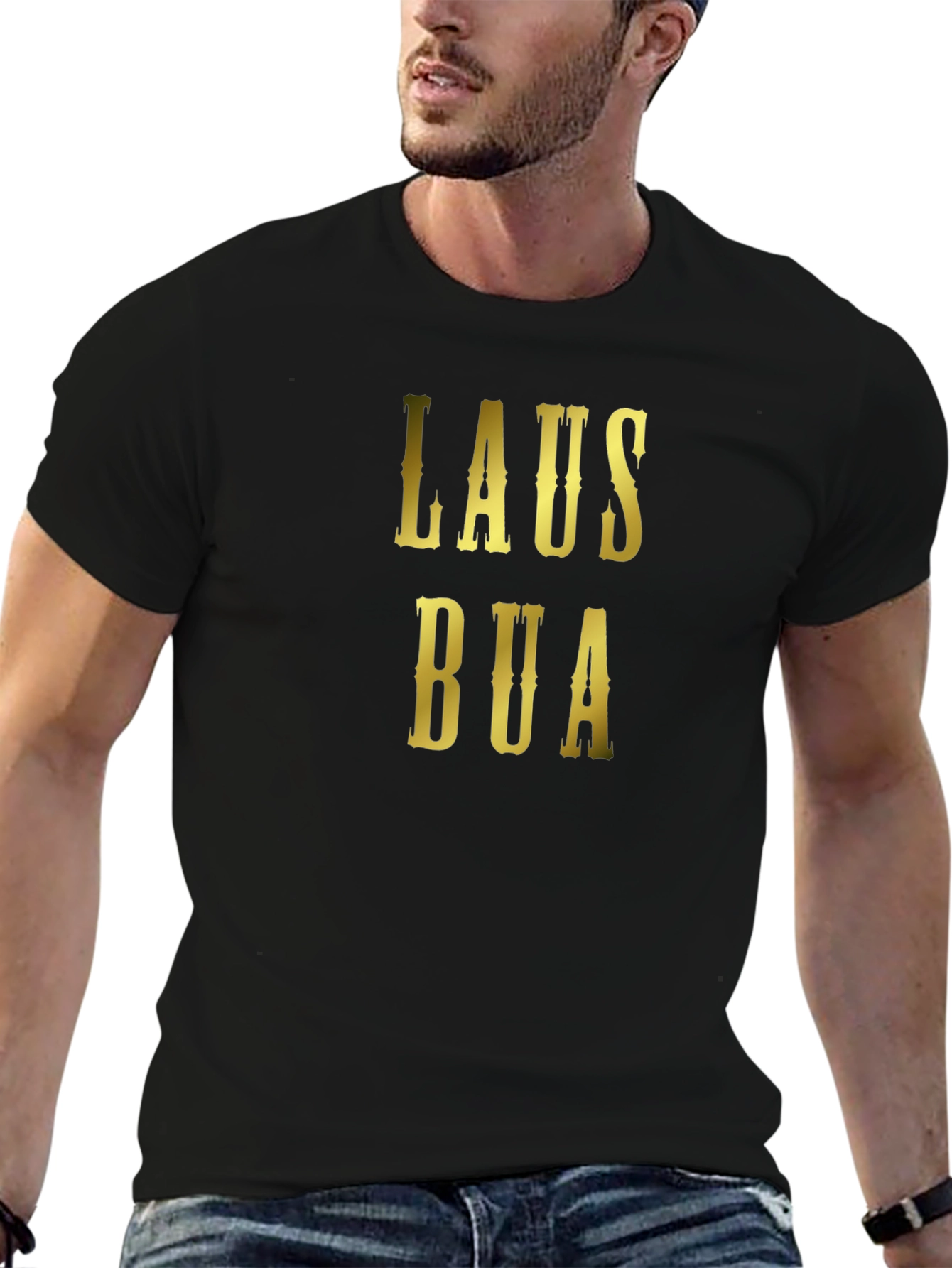 Lausbua T-Shirt - Black Cotton Blend Tee