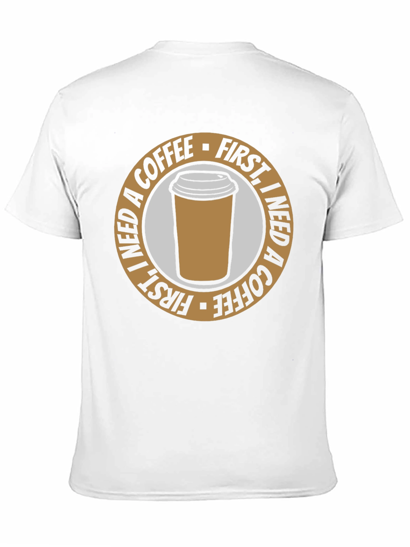 Coffee First T-Shirt - Black Graphic Tee