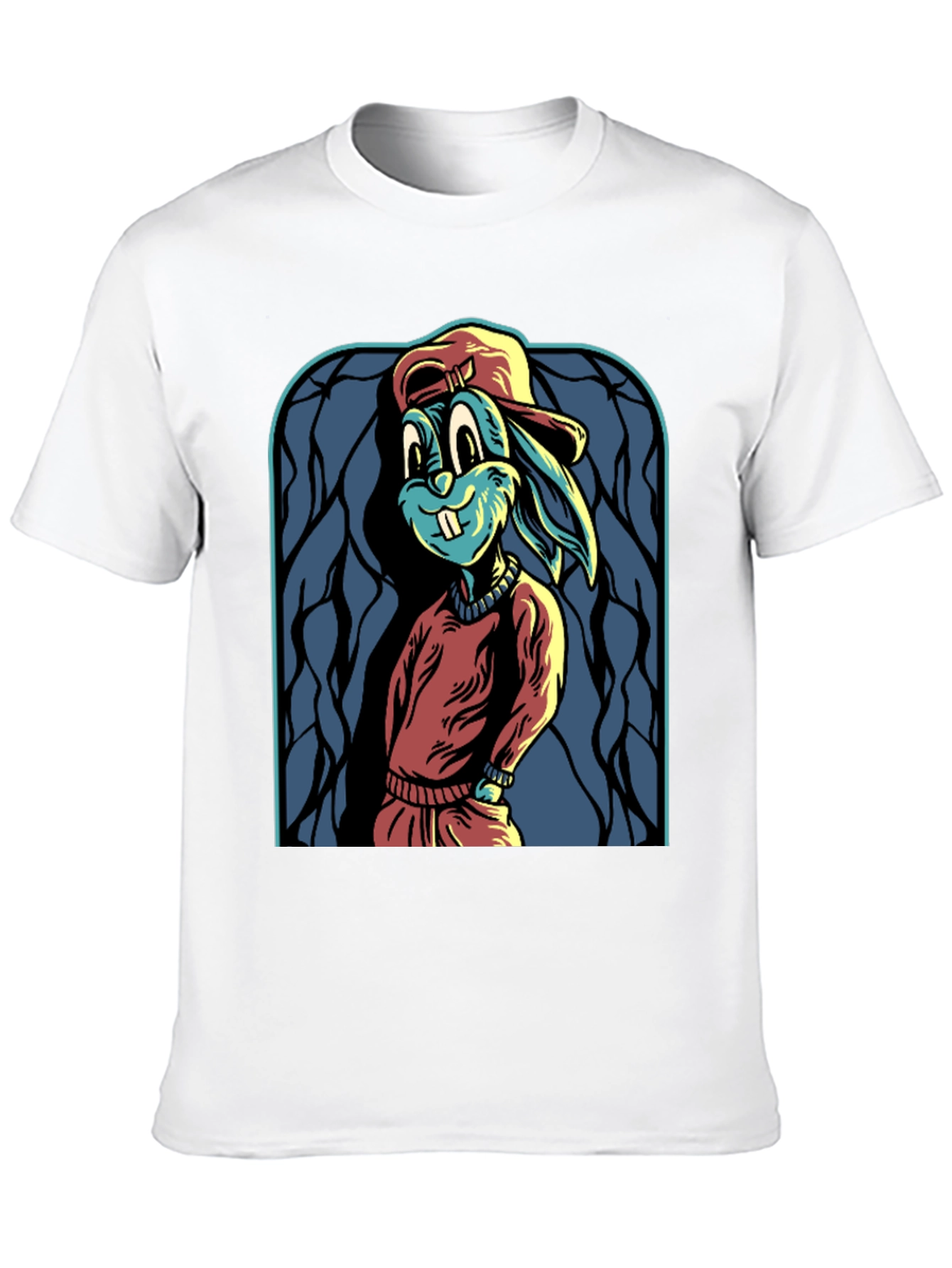 Cartoon Rabbit Graphic Tee