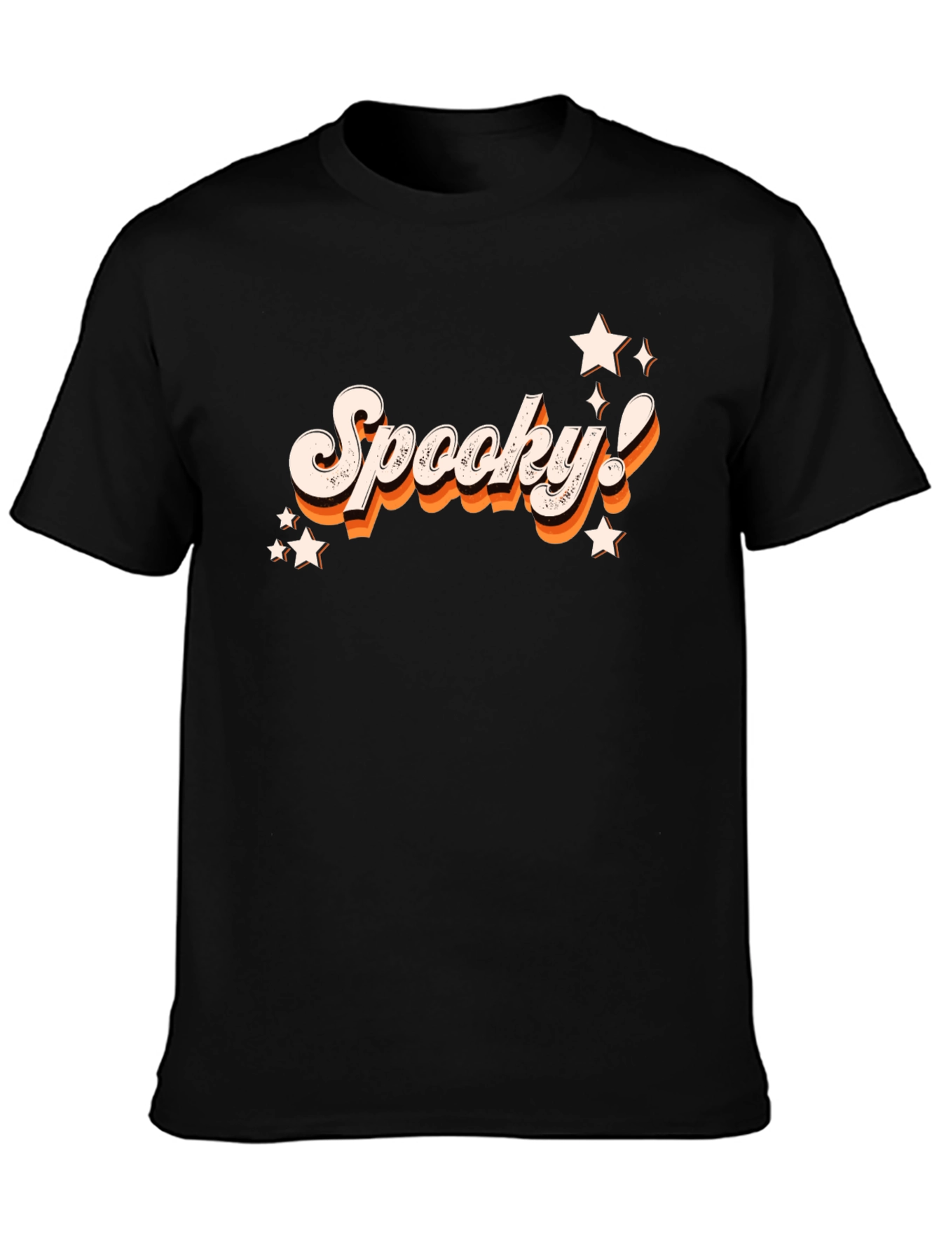 Retro Spooky! Black Graphic Tee