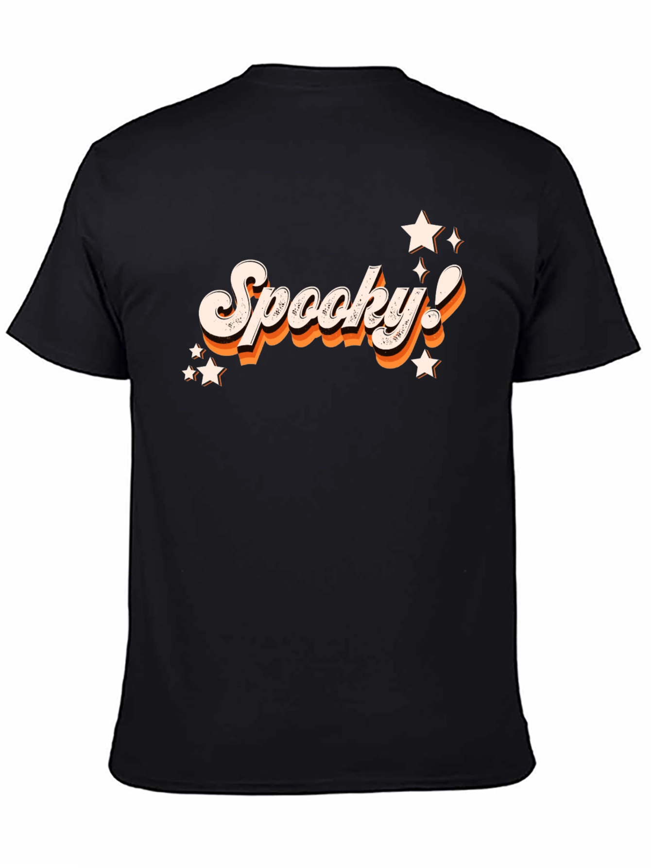 Retro Spooky! Black Graphic Tee