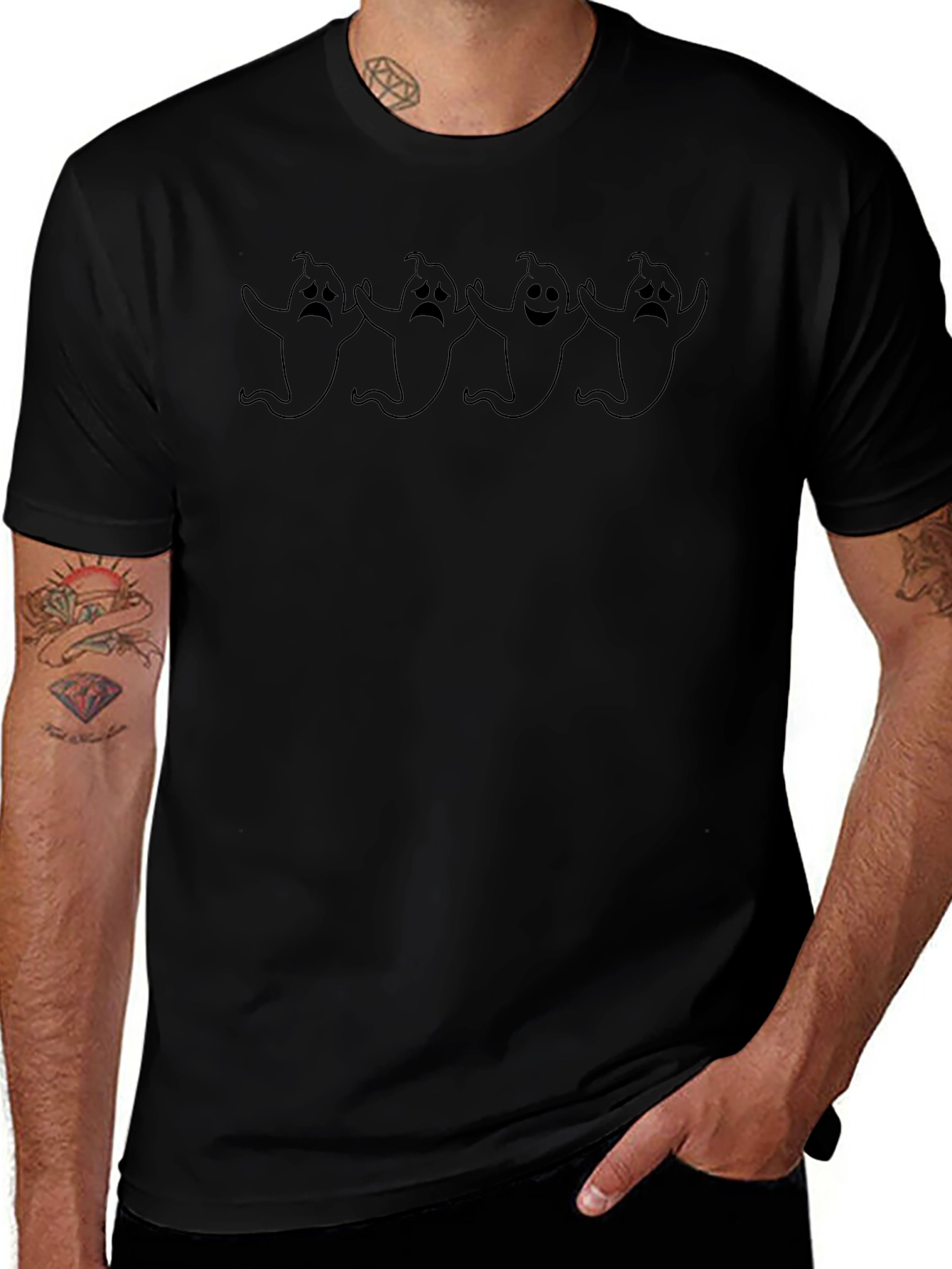 Spooky Ghost T-Shirt - Halloween Tee