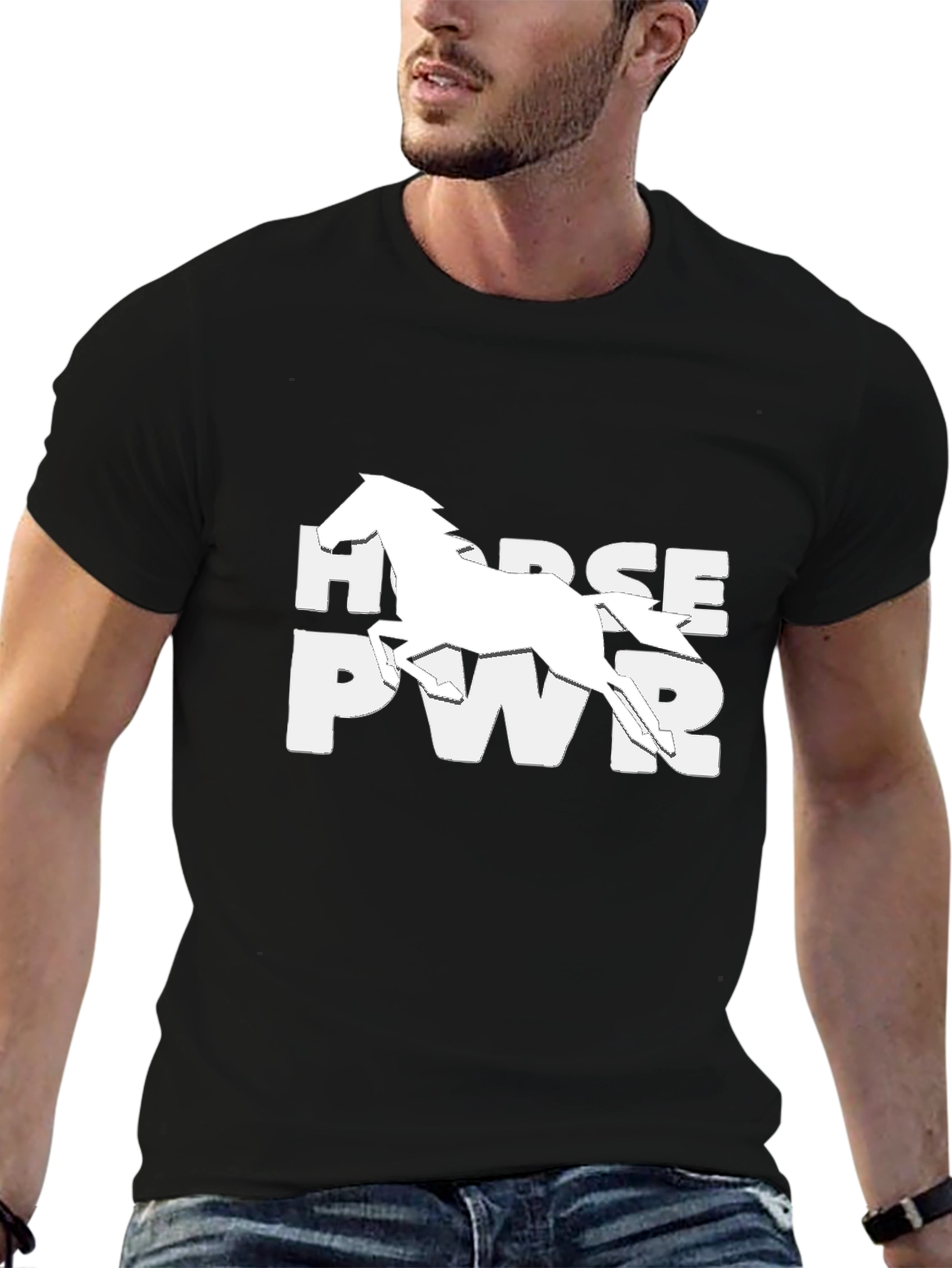 Horse Power Black T-Shirt