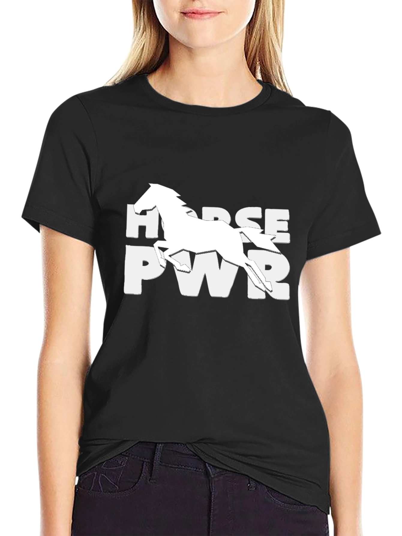 Horse Power Black T-Shirt