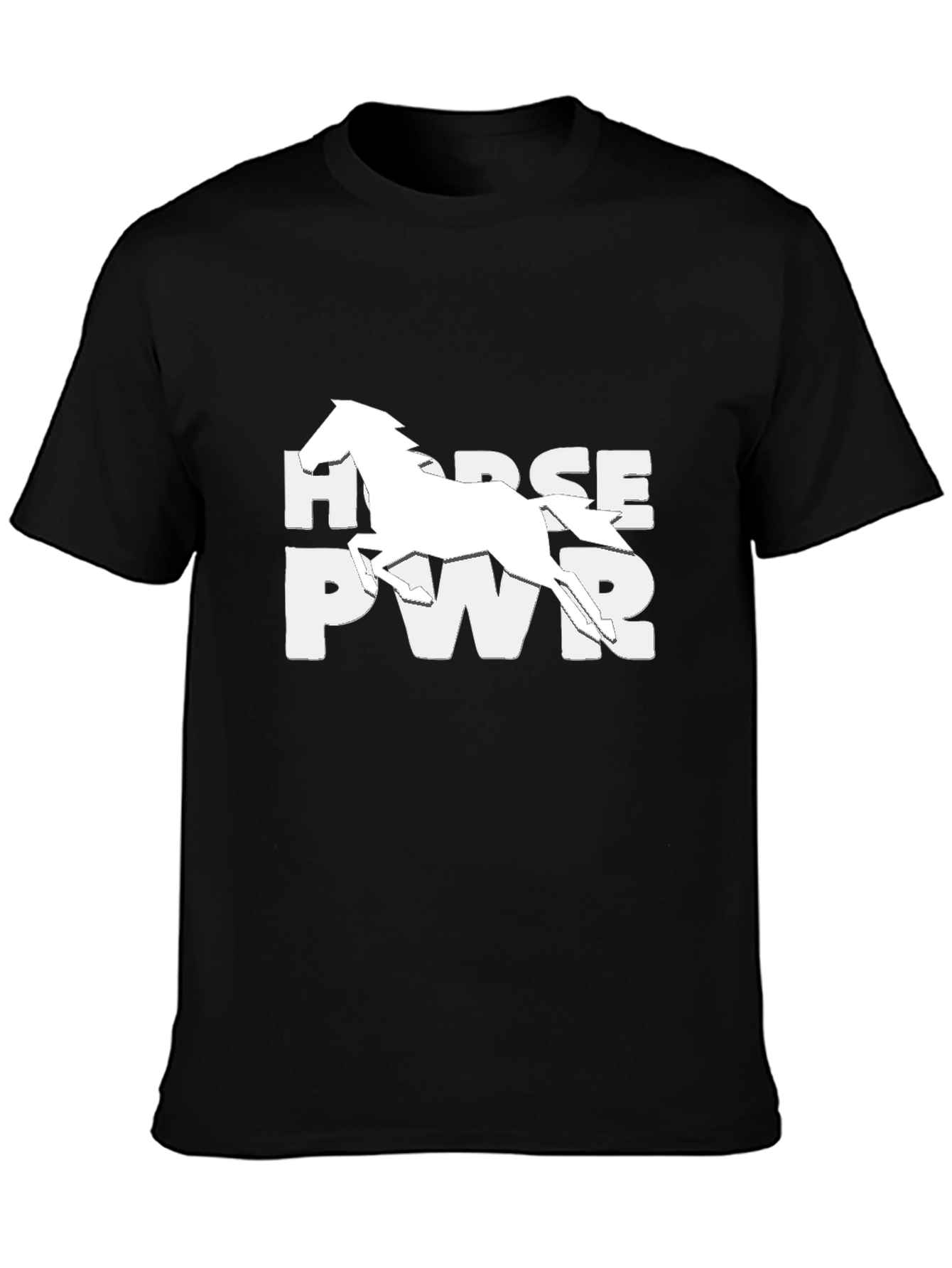 Horse Power Black T-Shirt