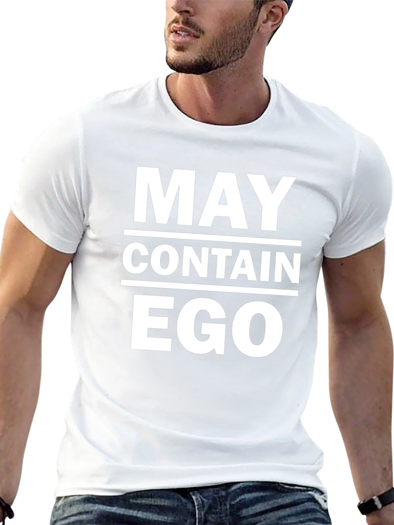 May Contain Ego Funny Sarcastic T-Shirt