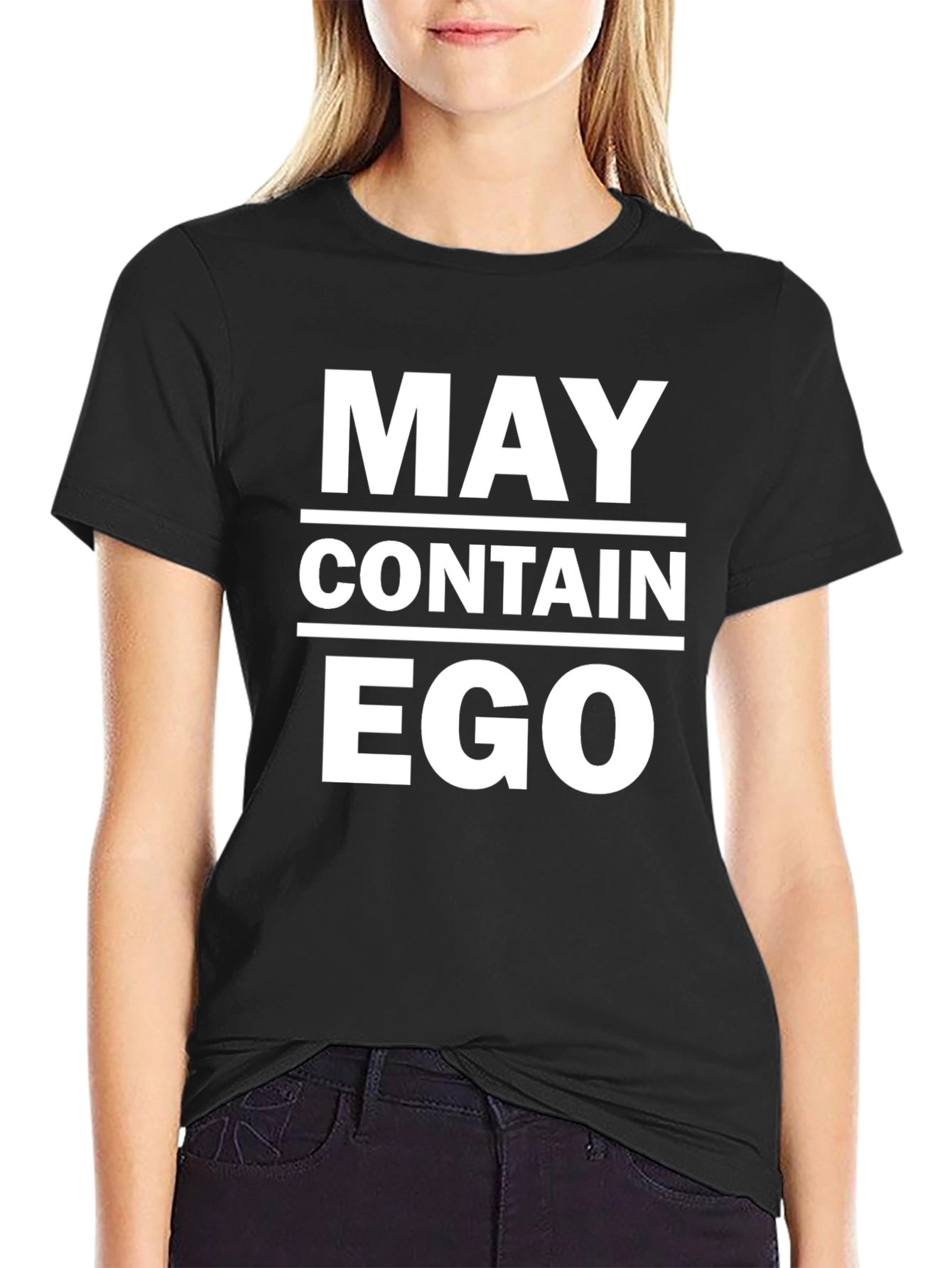 May Contain Ego Funny Sarcastic T-Shirt