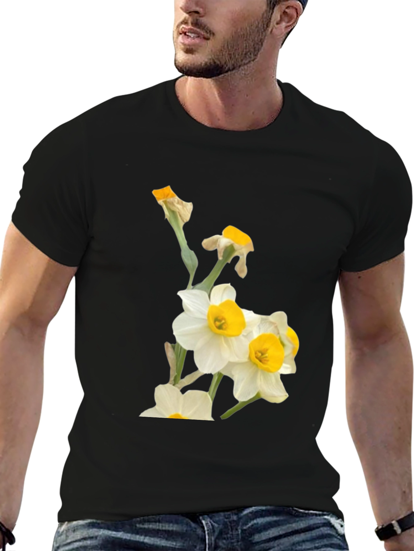 Floral Daffodil Graphic T-Shirt