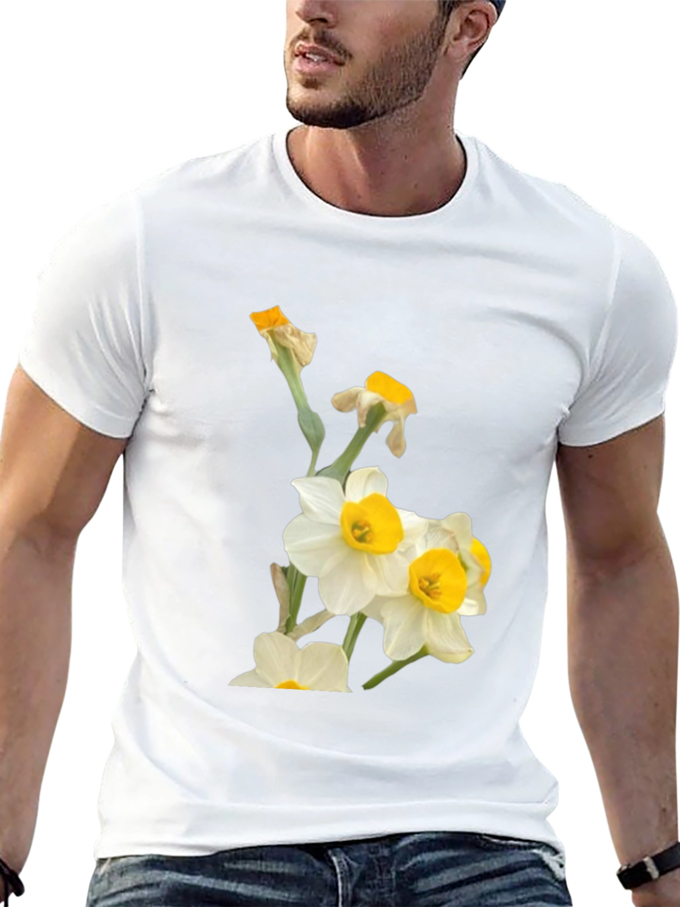 Floral Daffodil Graphic T-Shirt