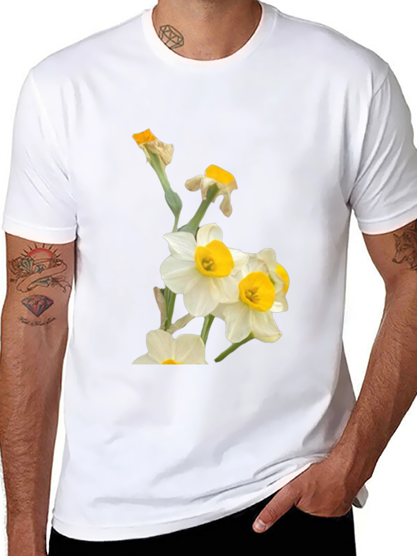 Floral Daffodil Graphic T-Shirt