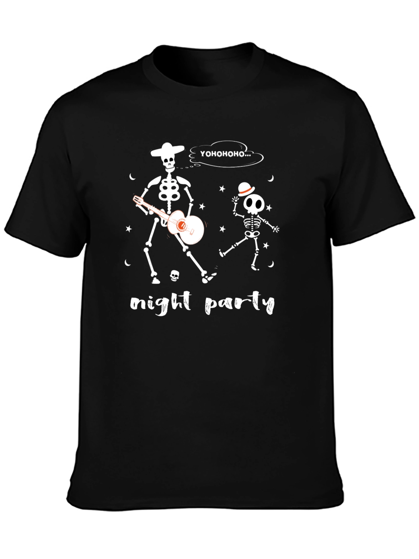 Night Party Skeleton Guitarist T-Shirt
