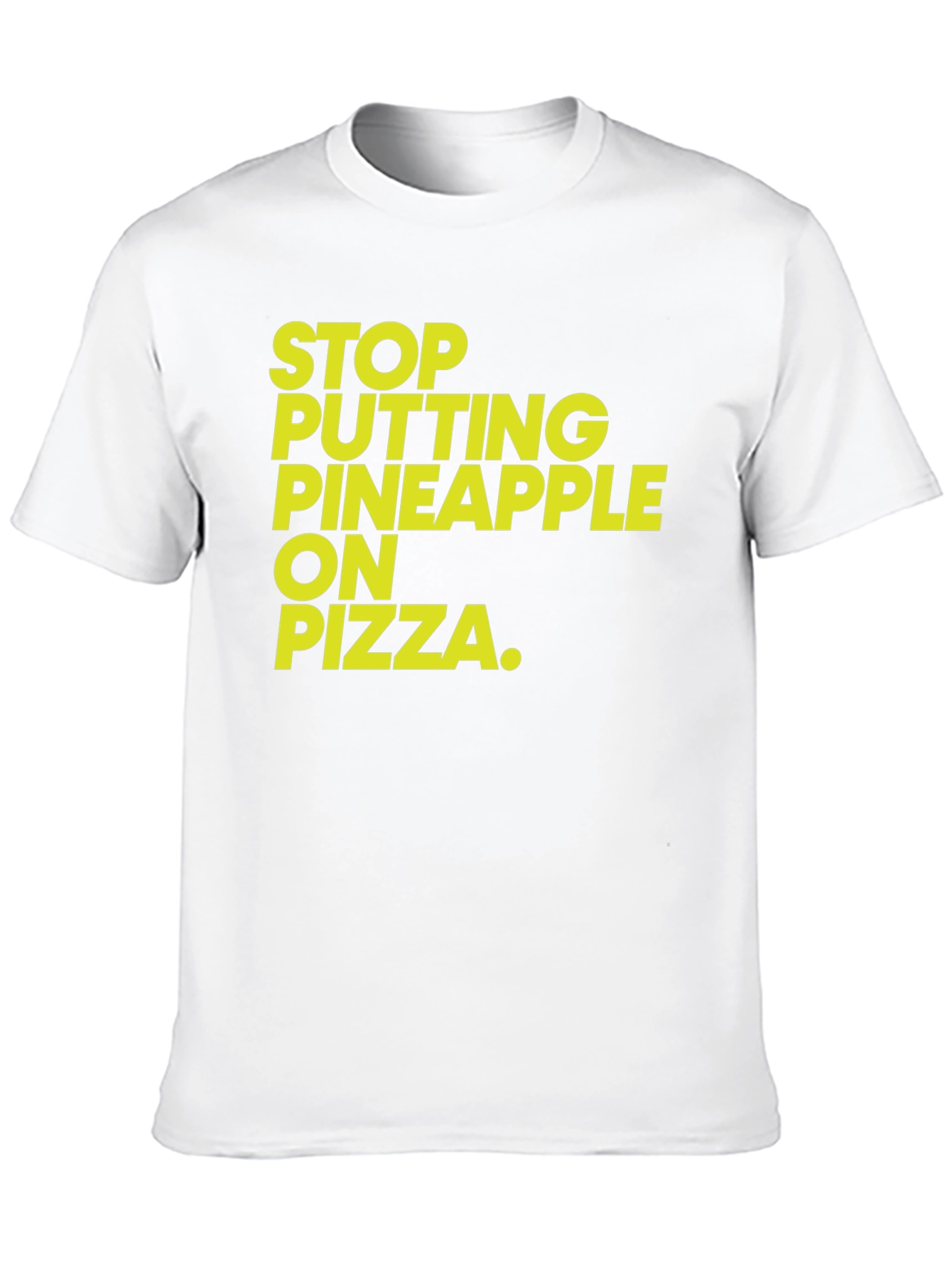 Stop Pineapple On Pizza Graphic Tee