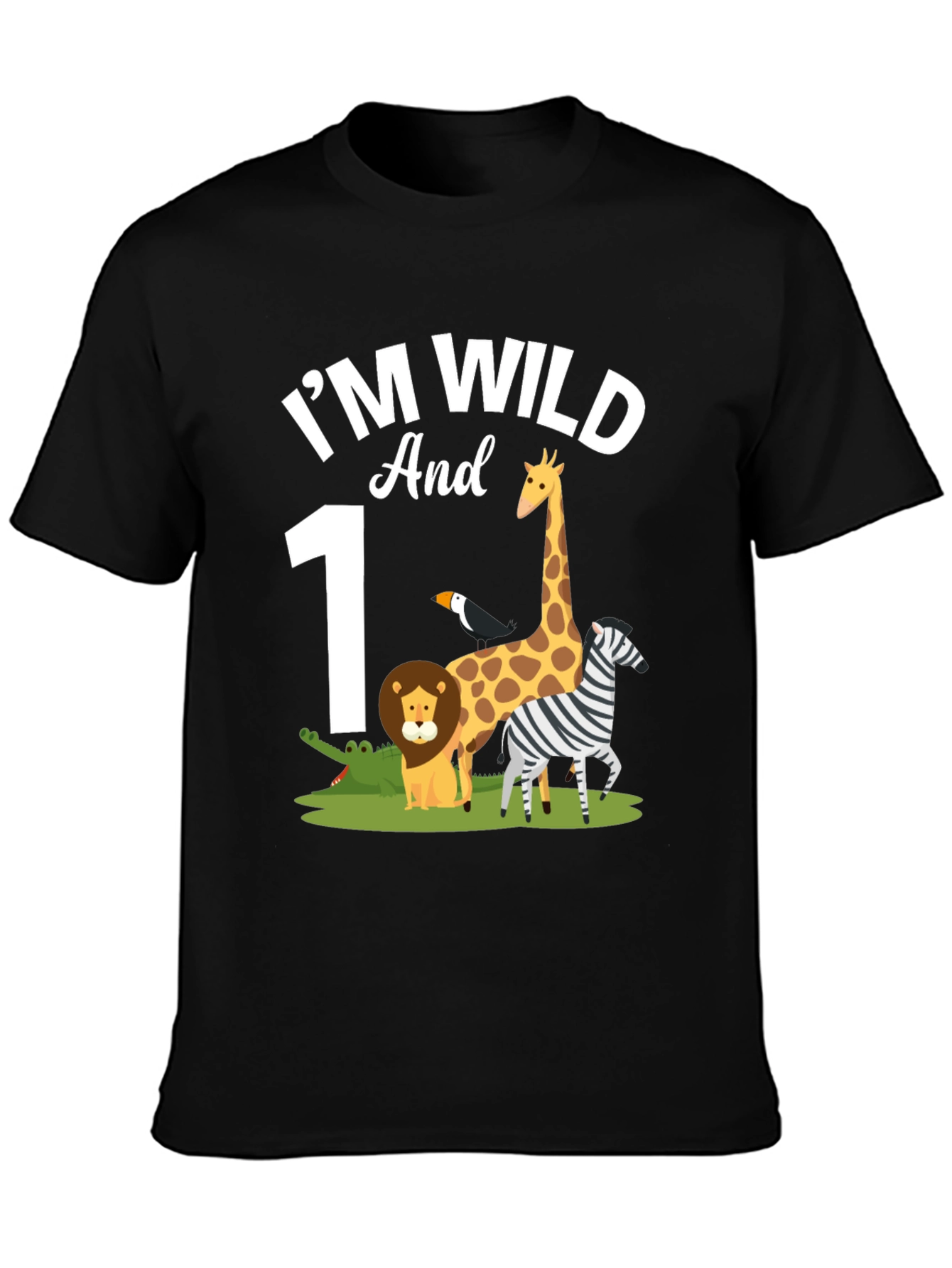 Im Wild and 1st Birthday Safari T-Shirt