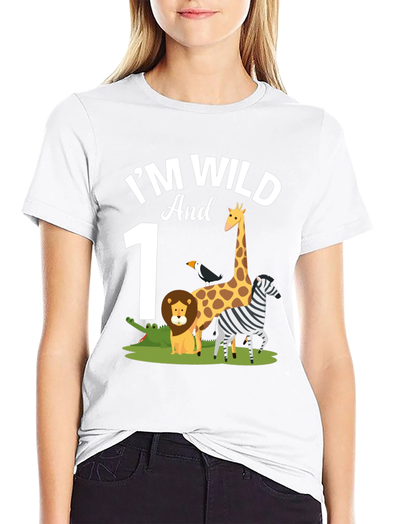 Im Wild and 1st Birthday Safari T-Shirt