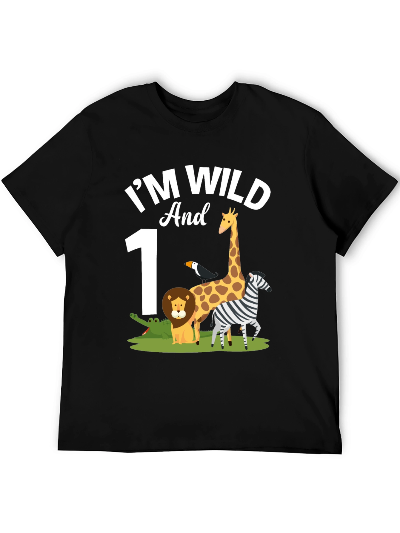 Im Wild and 1st Birthday Safari T-Shirt