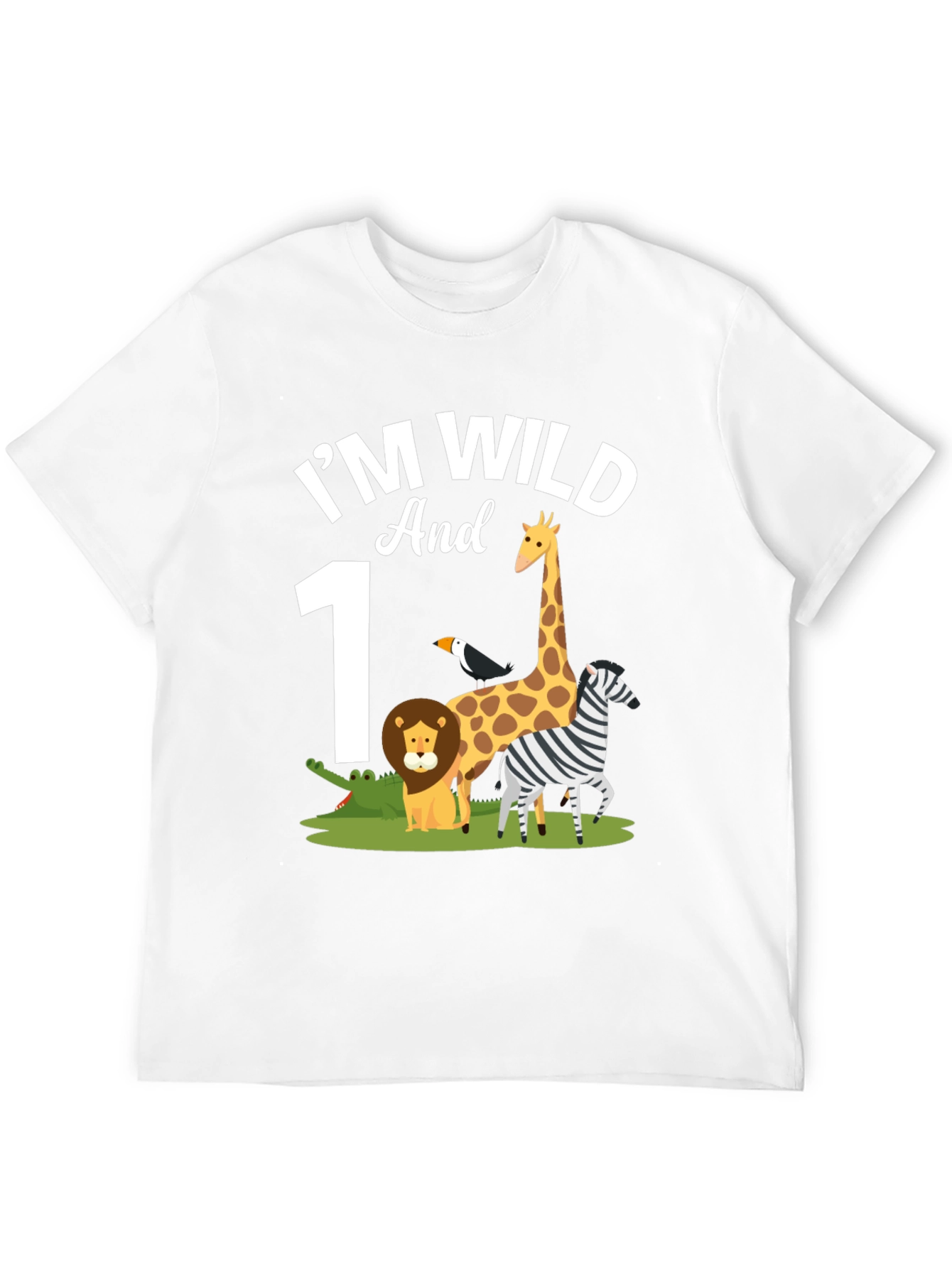 Im Wild and 1st Birthday Safari T-Shirt