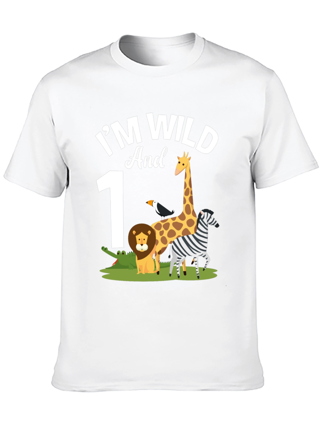 Im Wild and 1st Birthday Safari T-Shirt