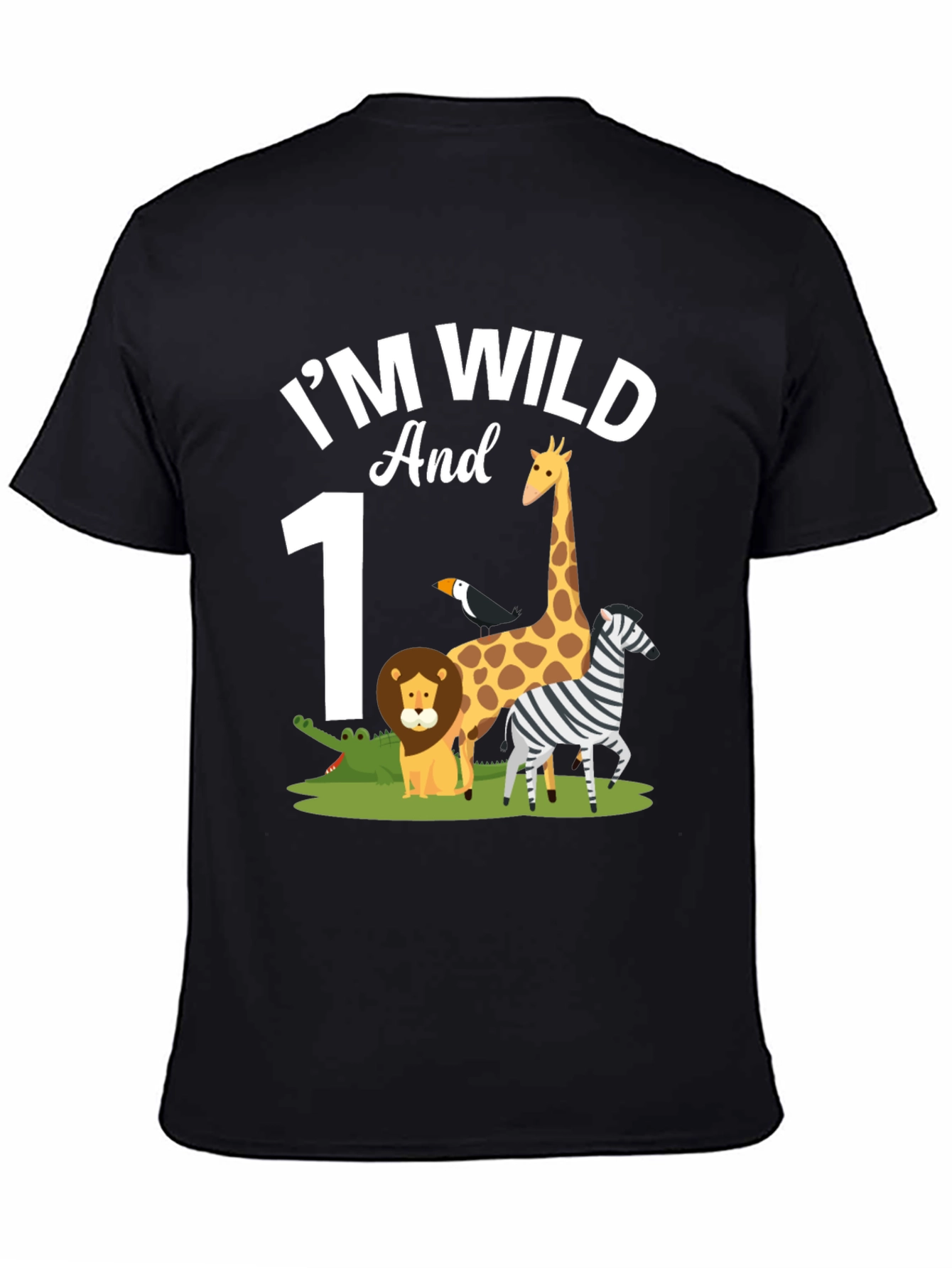 Im Wild and 1st Birthday Safari T-Shirt