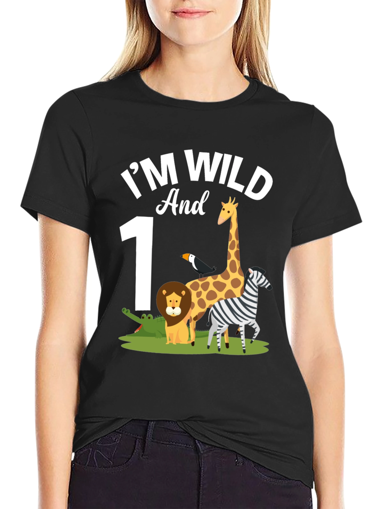 Im Wild and 1st Birthday Safari T-Shirt