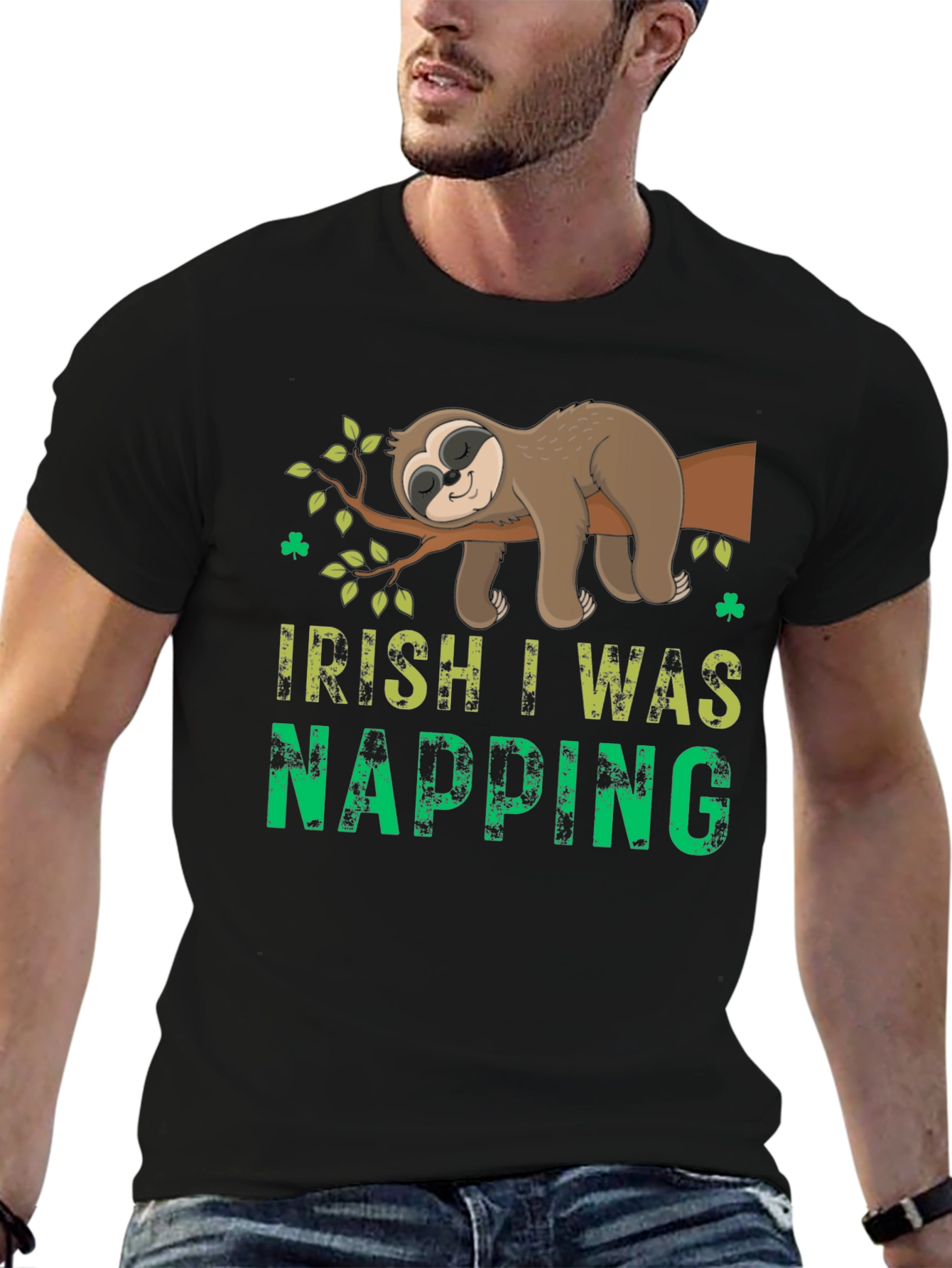 Irish I Was Napping Sloth Tee
