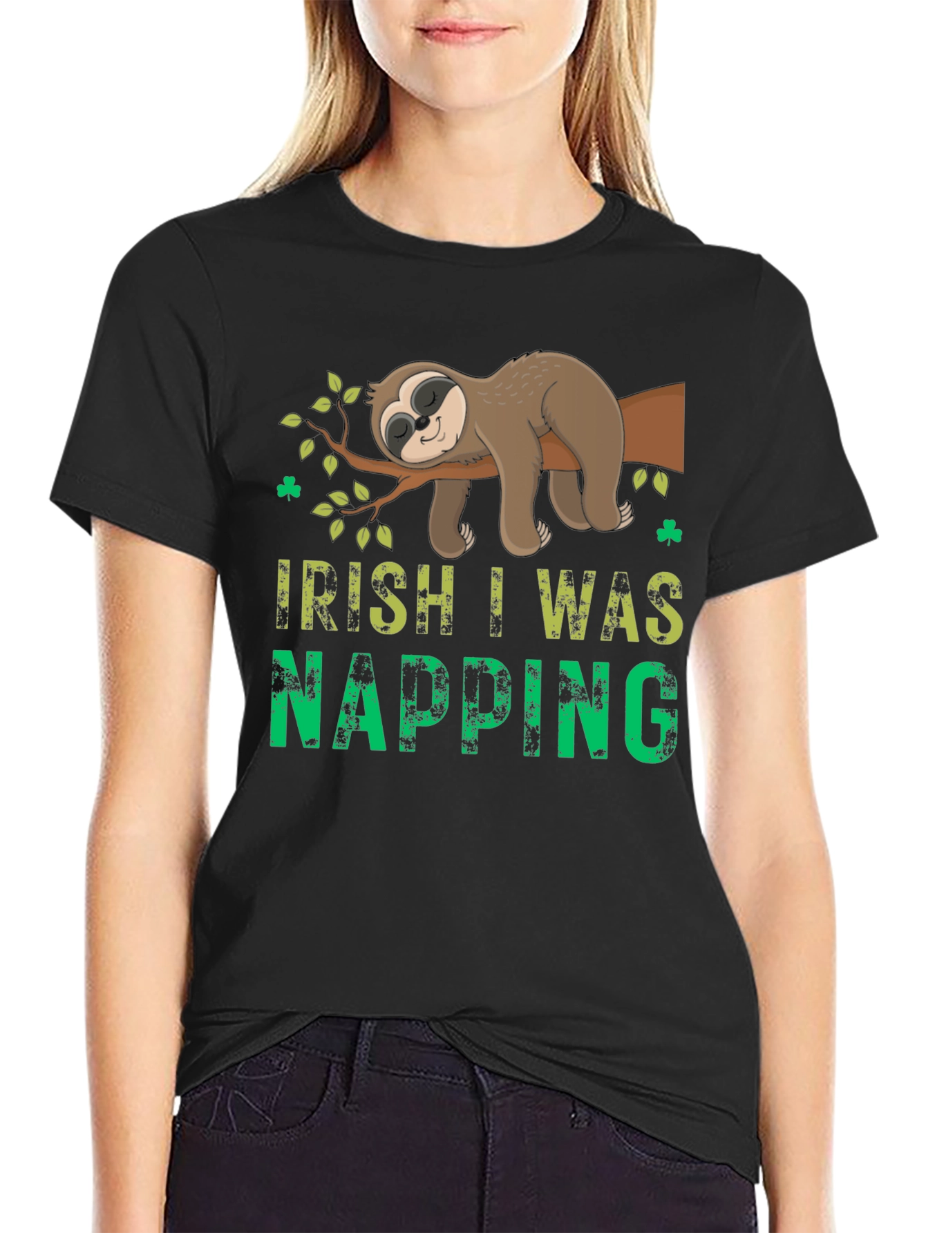 Irish I Was Napping Sloth Tee
