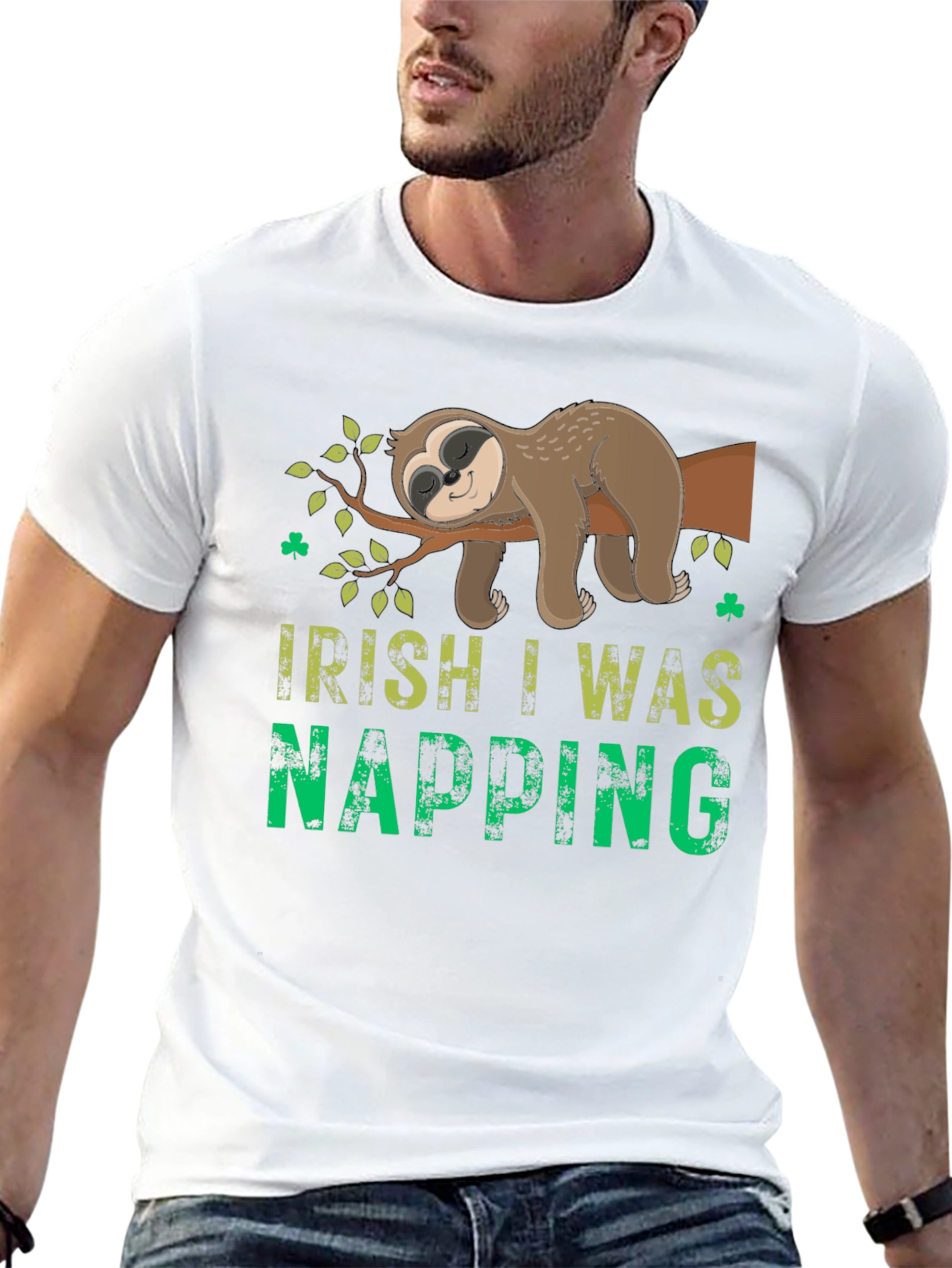 Irish I Was Napping Sloth Tee