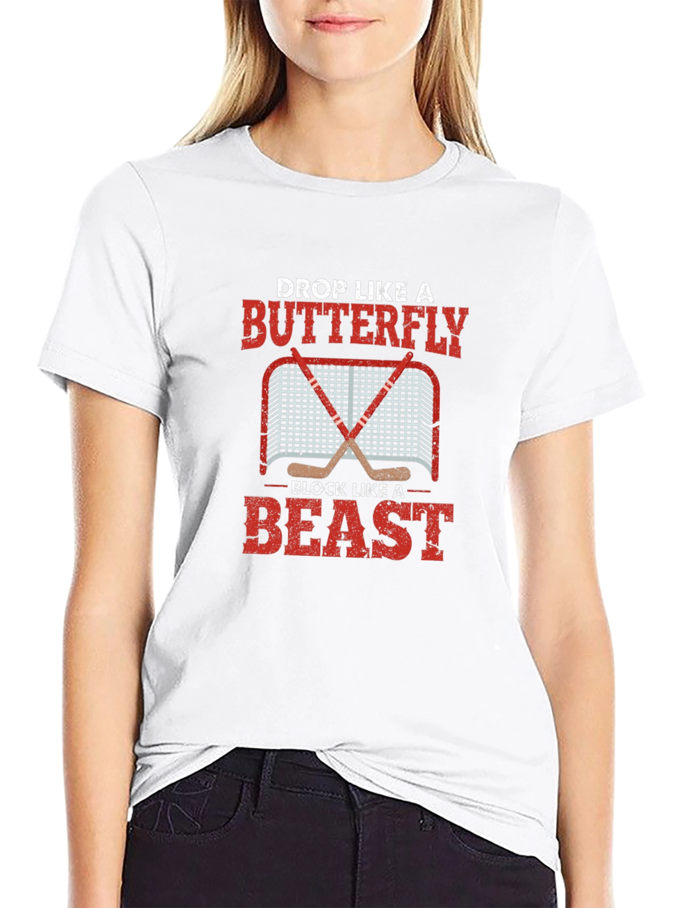 Hockey Goalie Butterfly Beast T-Shirt