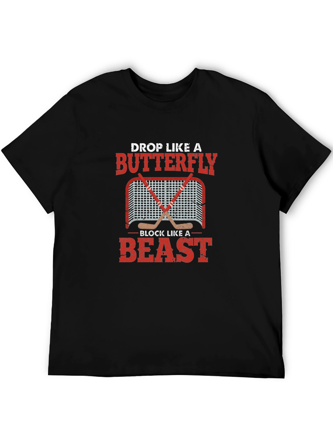 Hockey Goalie Butterfly Beast T-Shirt