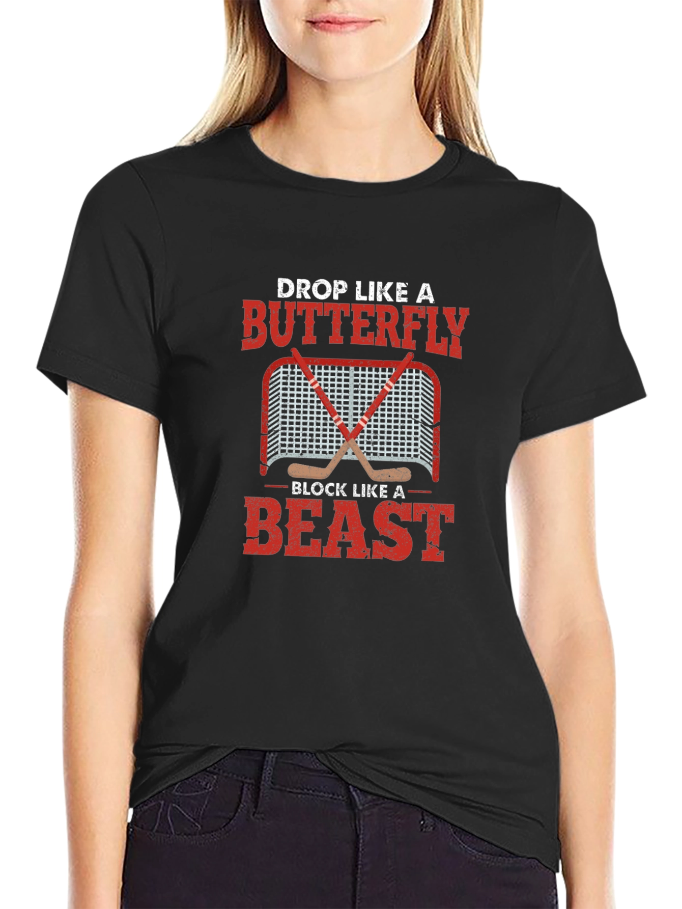 Hockey Goalie Butterfly Beast T-Shirt