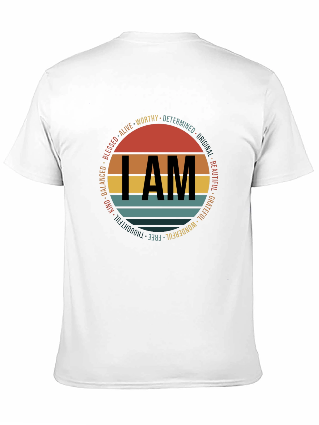 I AM Graphic Print Crew Neck T-Shirt