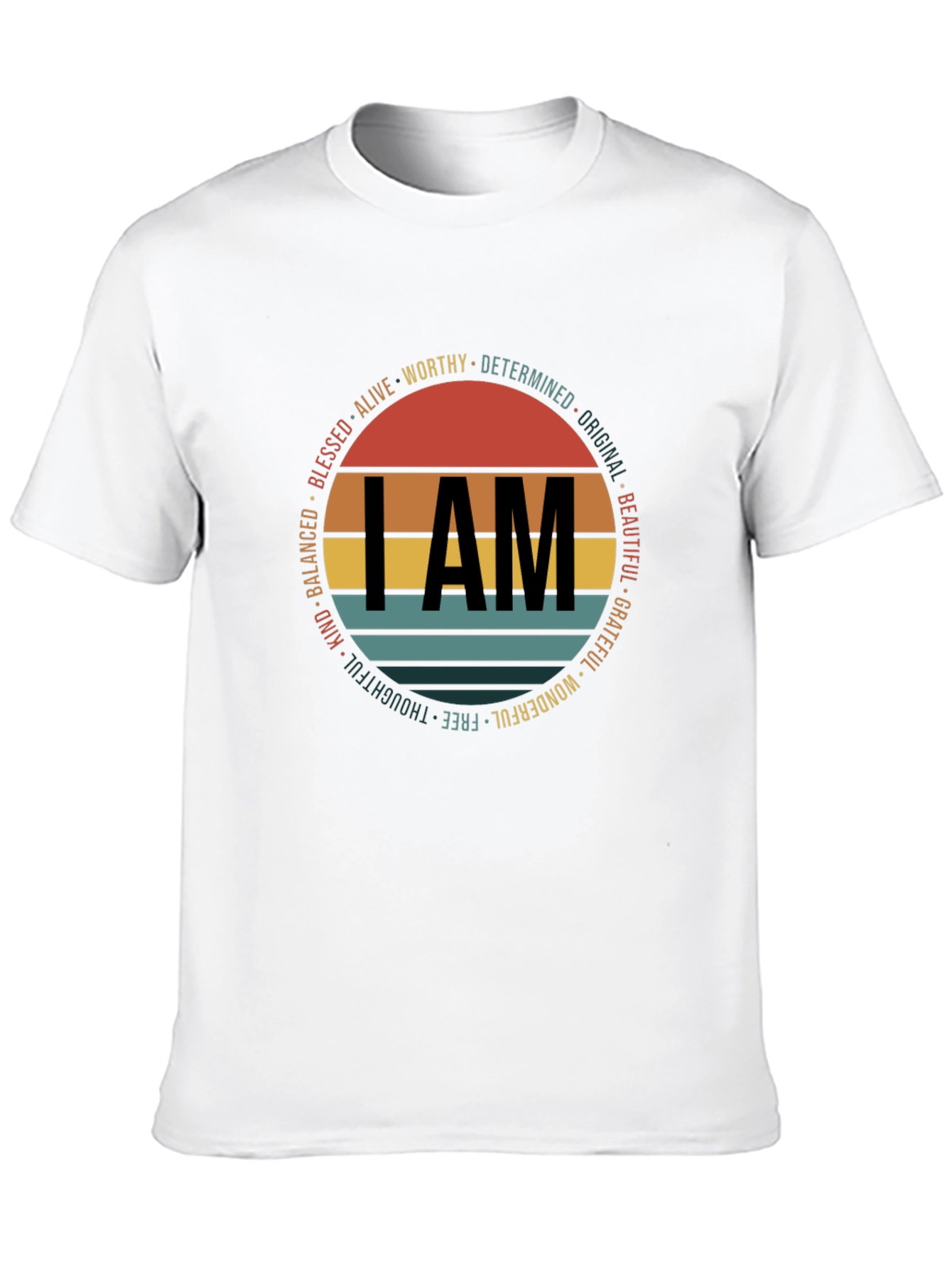I AM Graphic Print Crew Neck T-Shirt