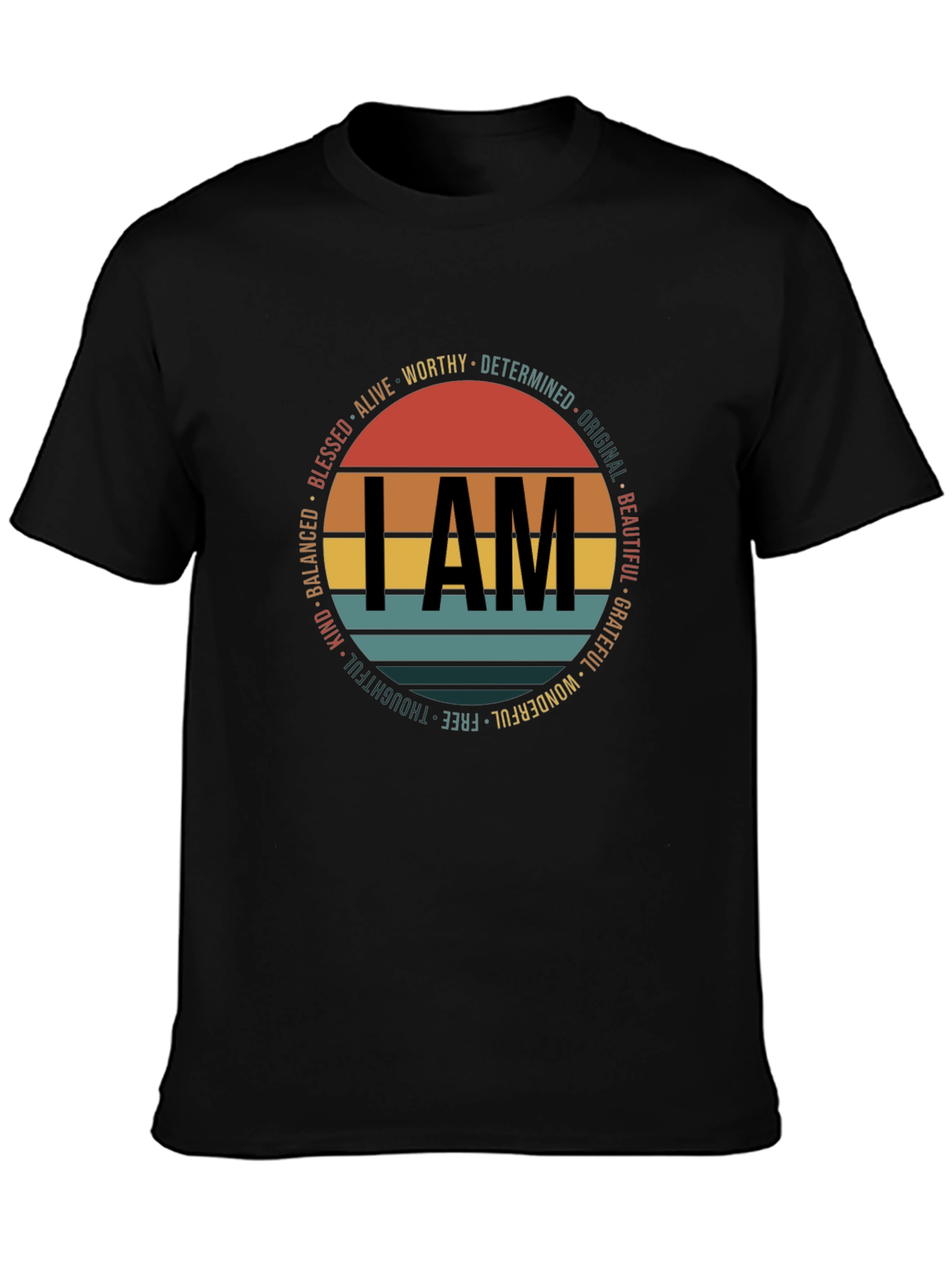I AM Graphic Print Crew Neck T-Shirt