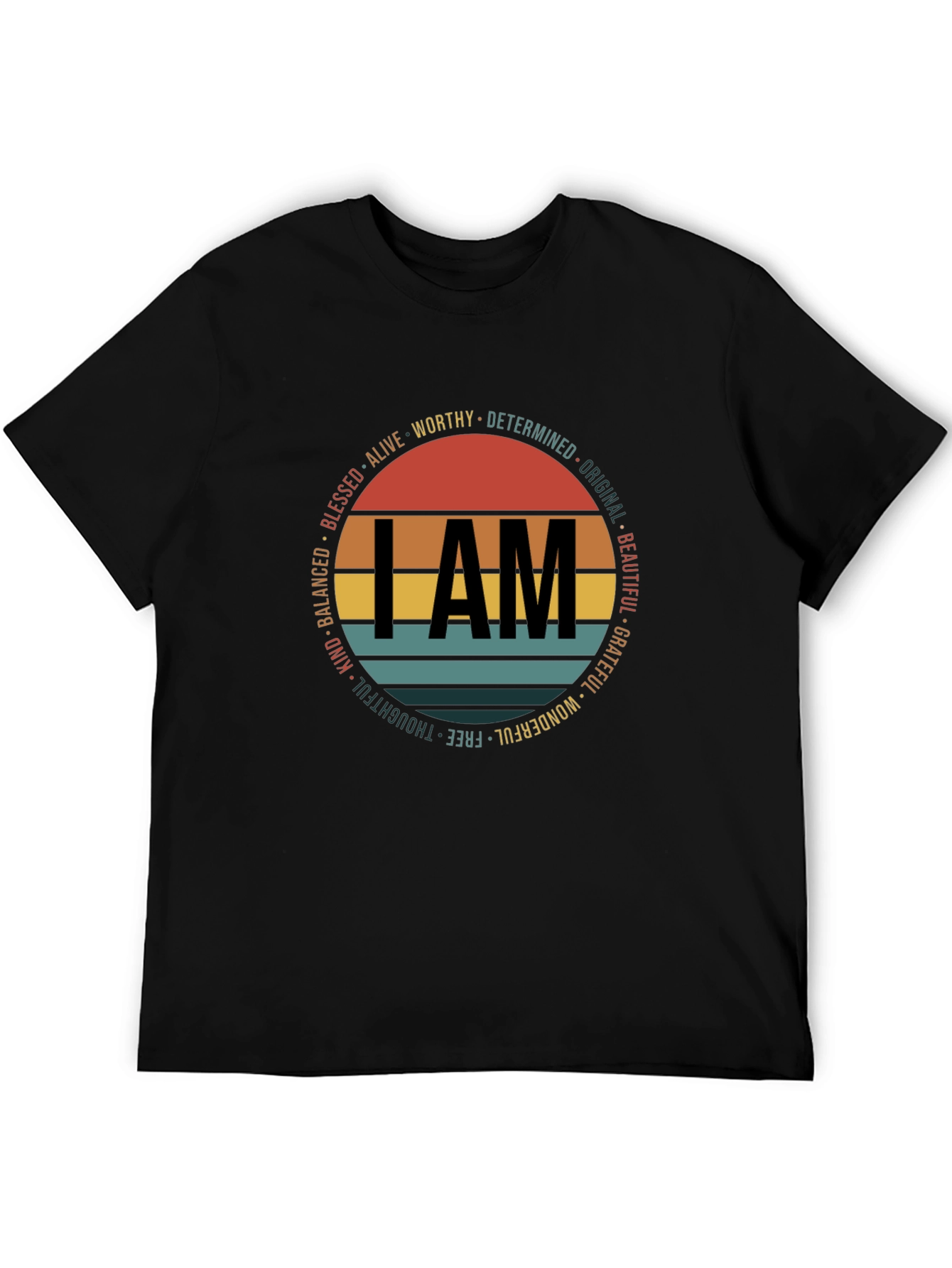 I AM Graphic Print Crew Neck T-Shirt