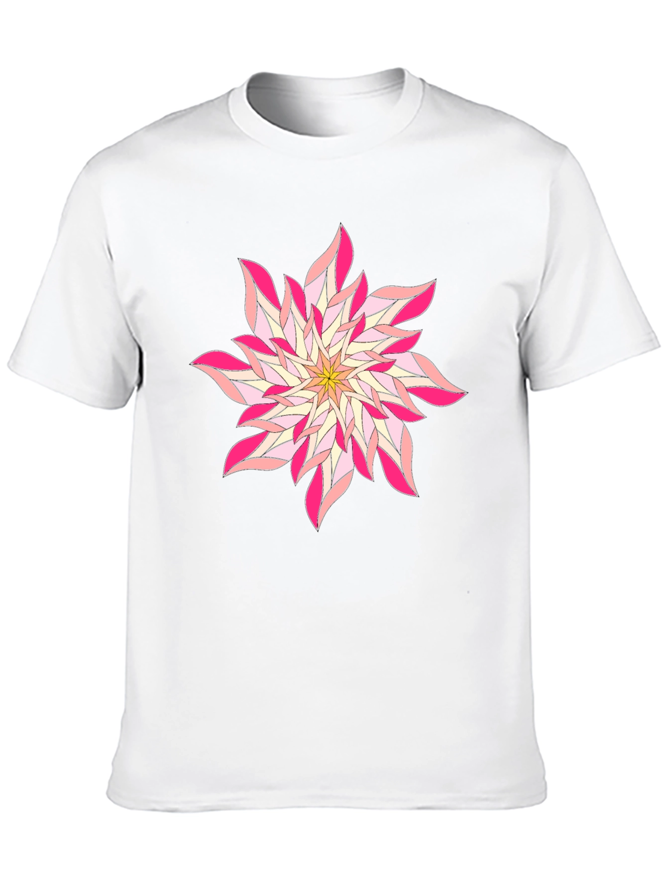 Floral Print Black T-Shirt