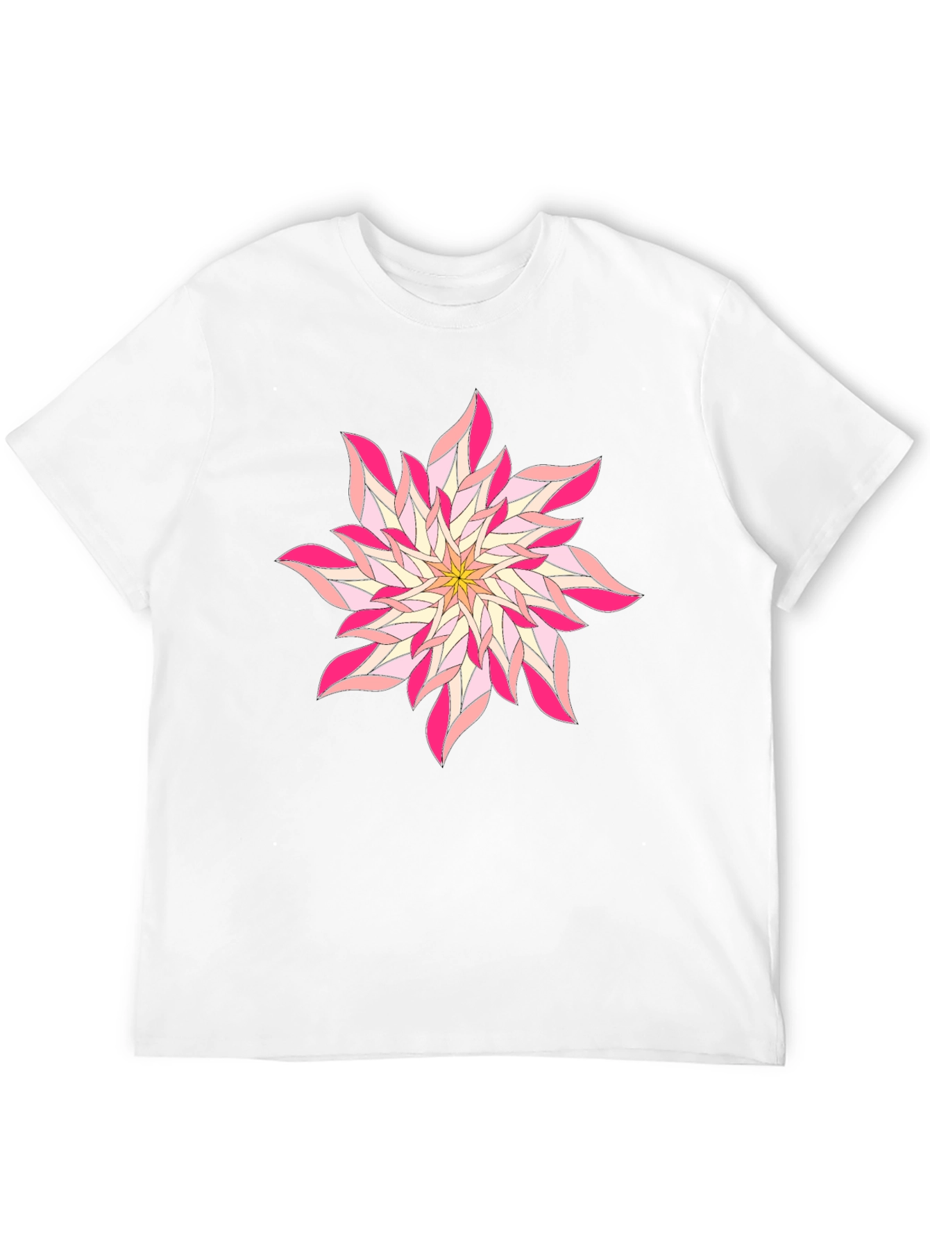 Floral Print Black T-Shirt